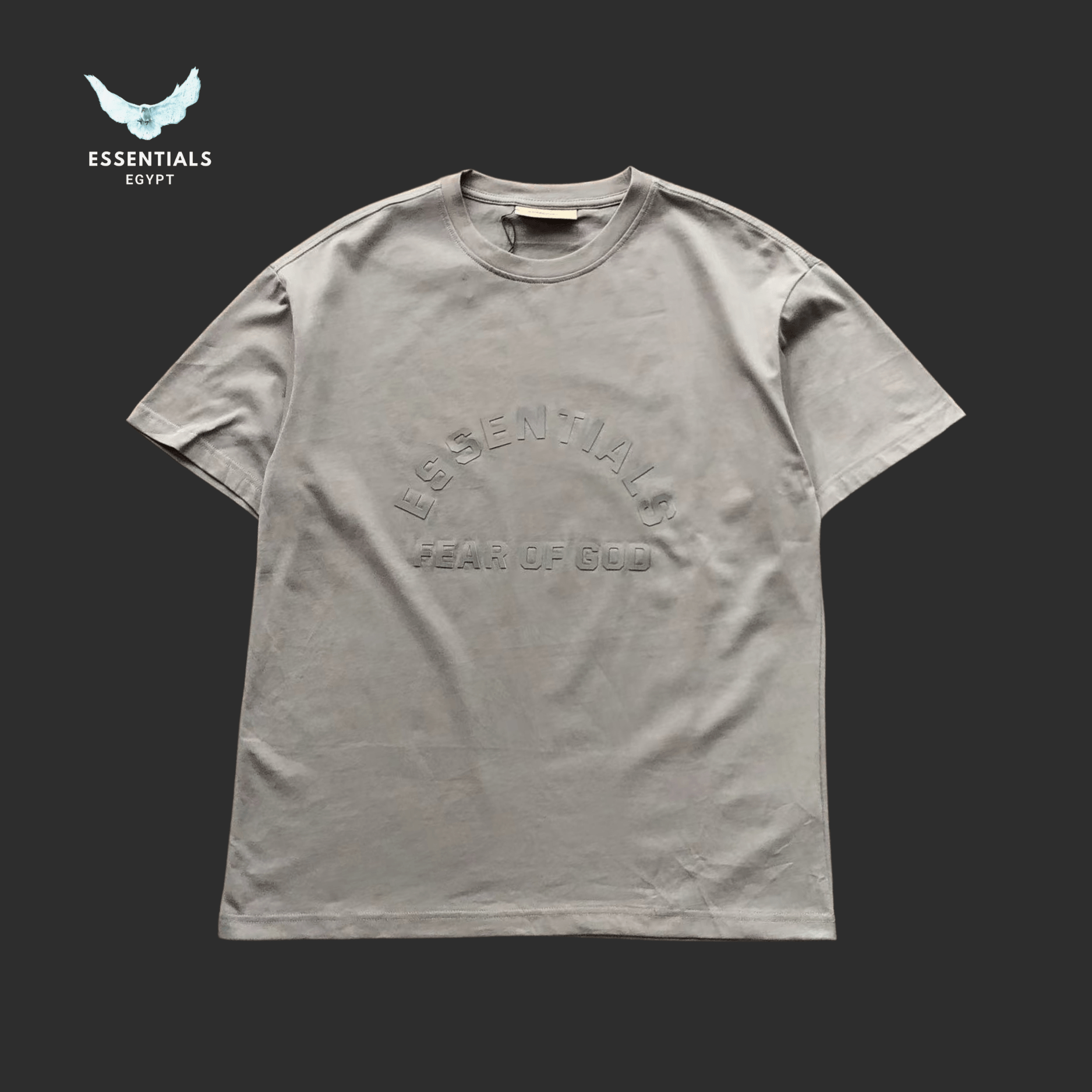 Essentials T-Shirt – Shadow Chest Logo - ESSENTIALS EGYPT