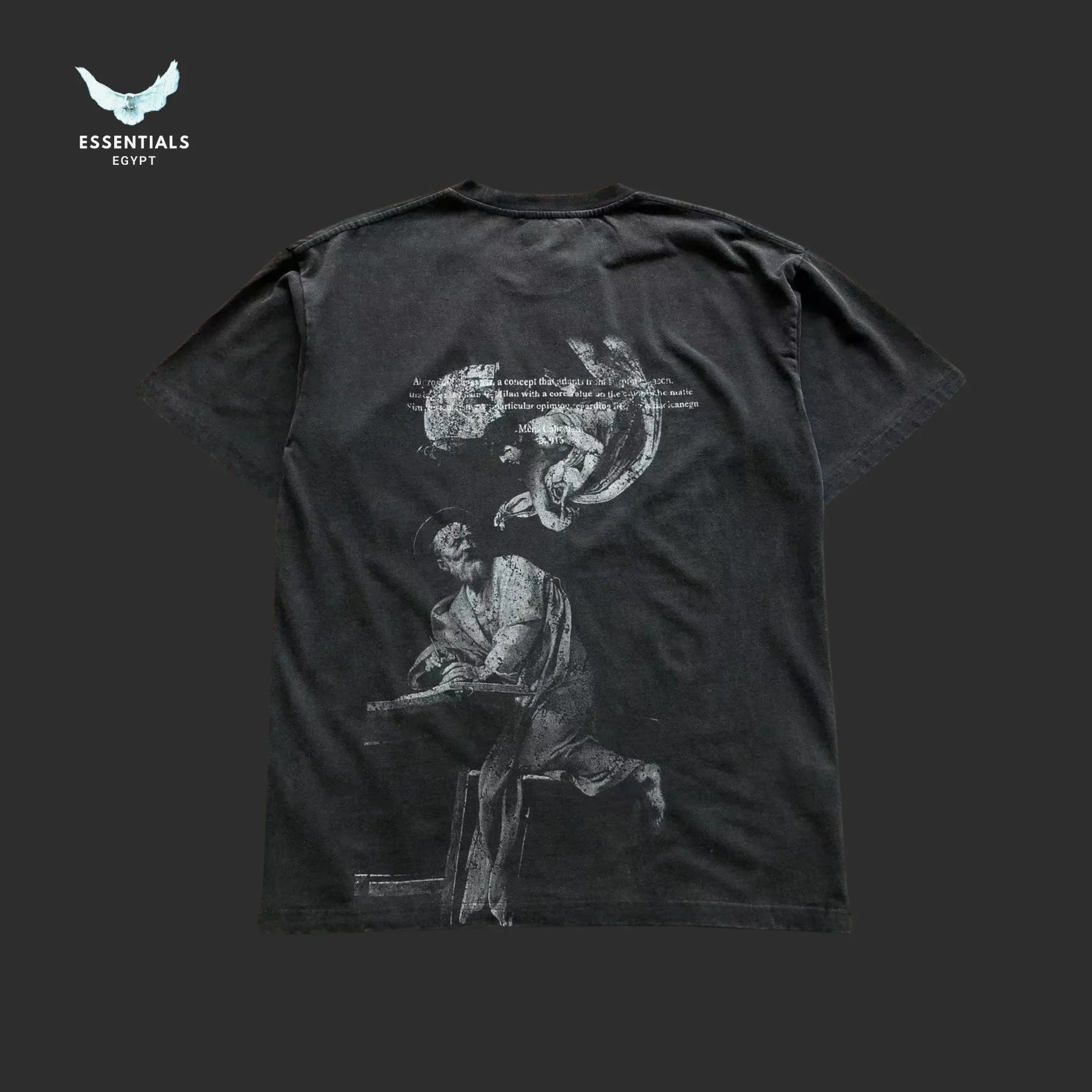 Off - White Blue Arrows Graphic Tee – Black/White - ESSENTIALS EGYPT