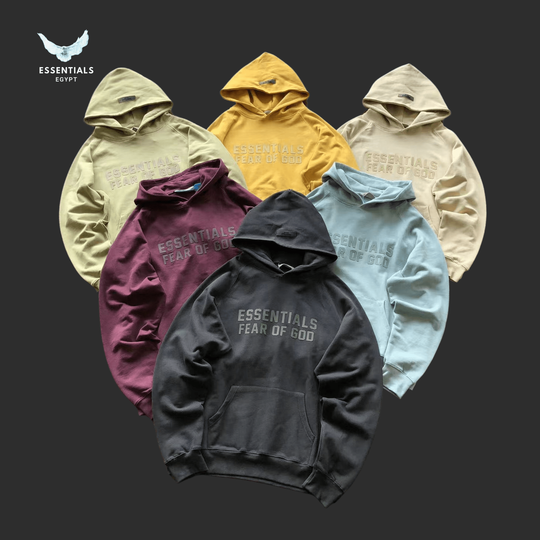 Essentials Hoodie – Multicolor Drop - ESSENTIALS EGYPT