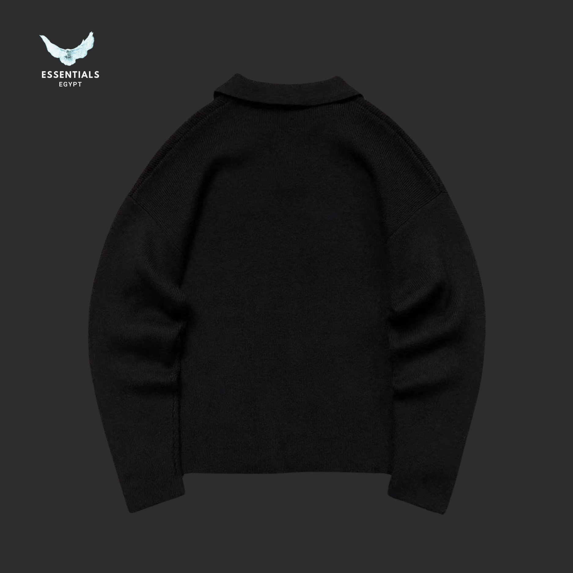 AMI Paris Sweatshirt – Polo Collar Minimal - ESSENTIALS EGYPT