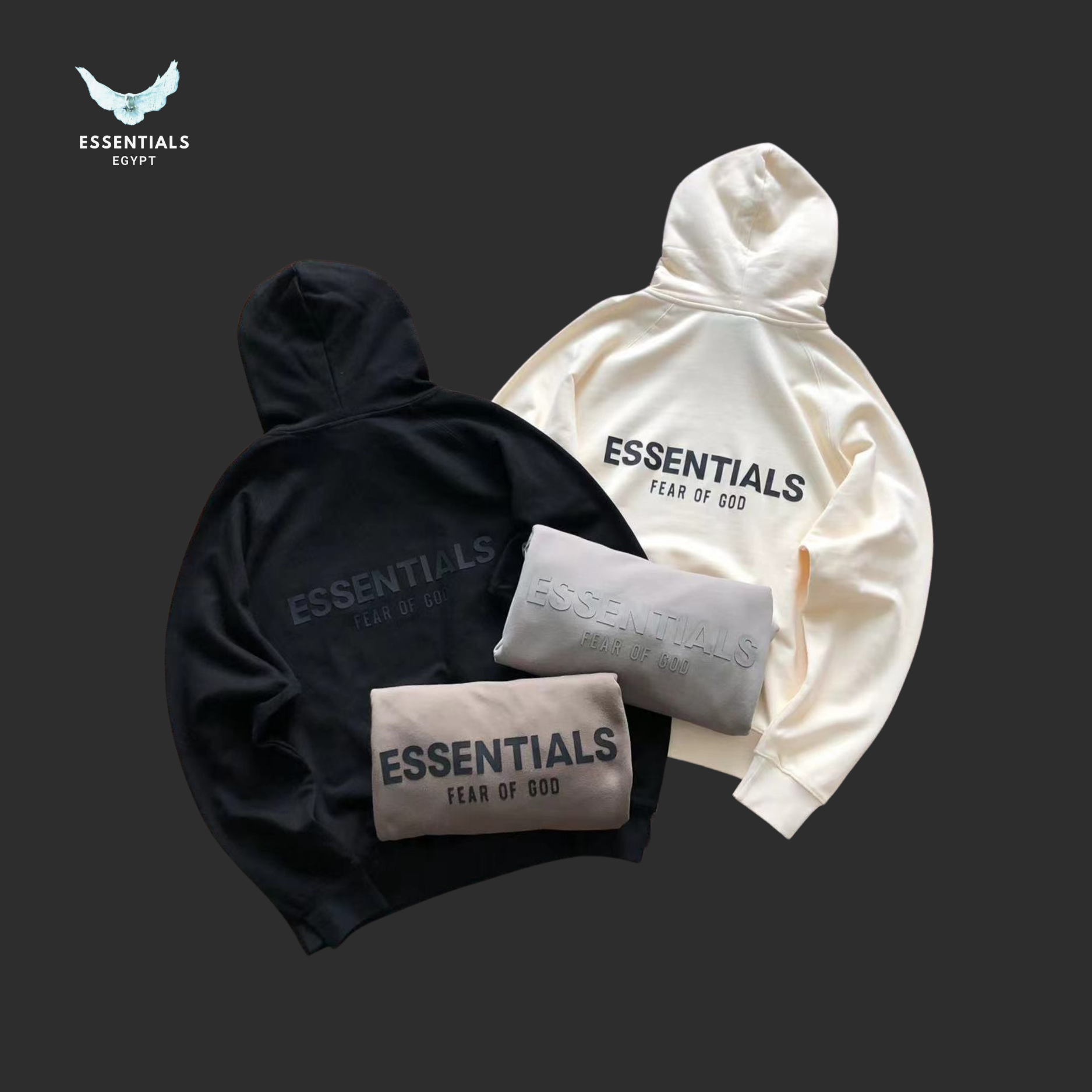 Essentials Hoodie – Mid Logo Panel - ESSENTIALS EGYPT