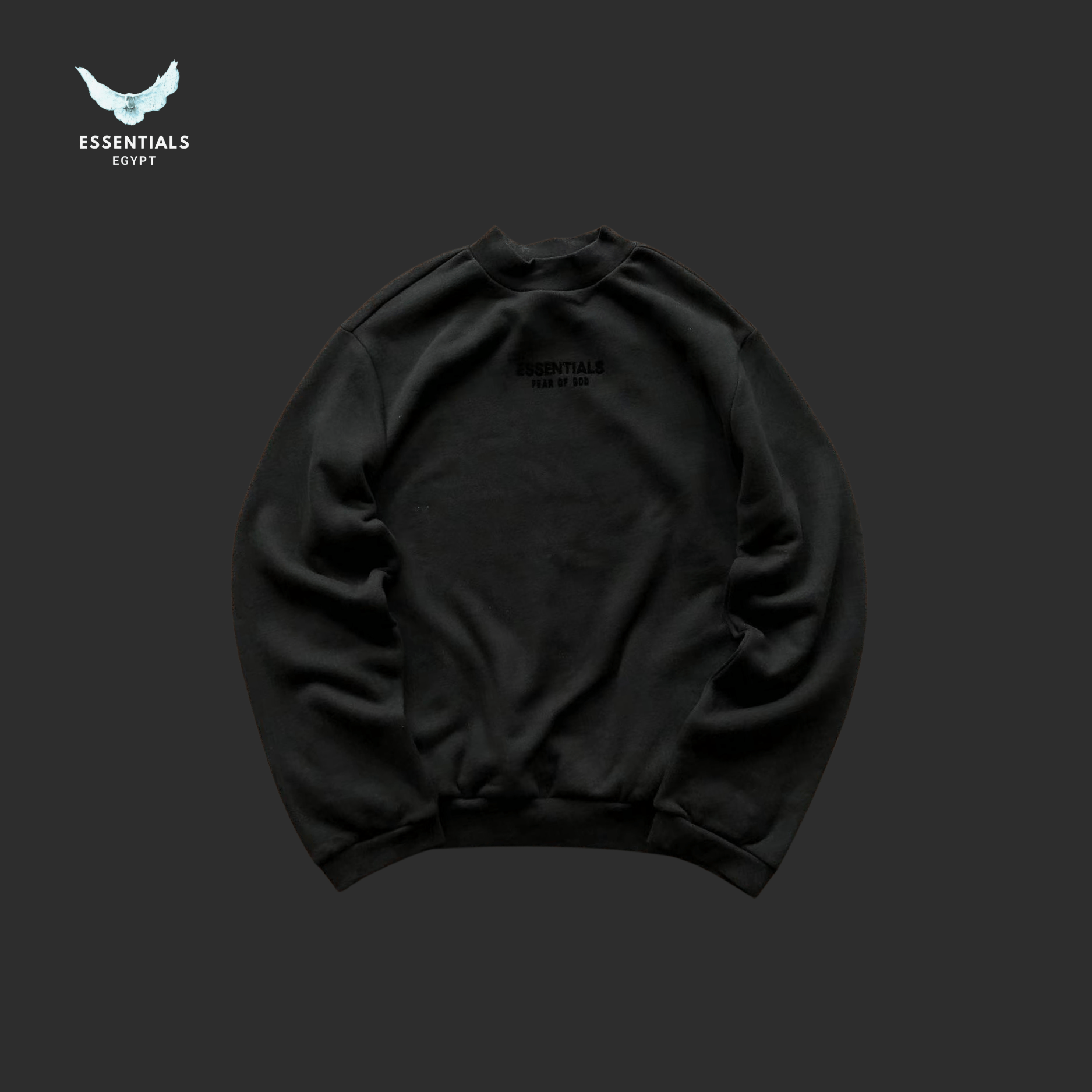 Essentials Sweater – Minimal Logo Crew - ESSENTIALS EGYPT