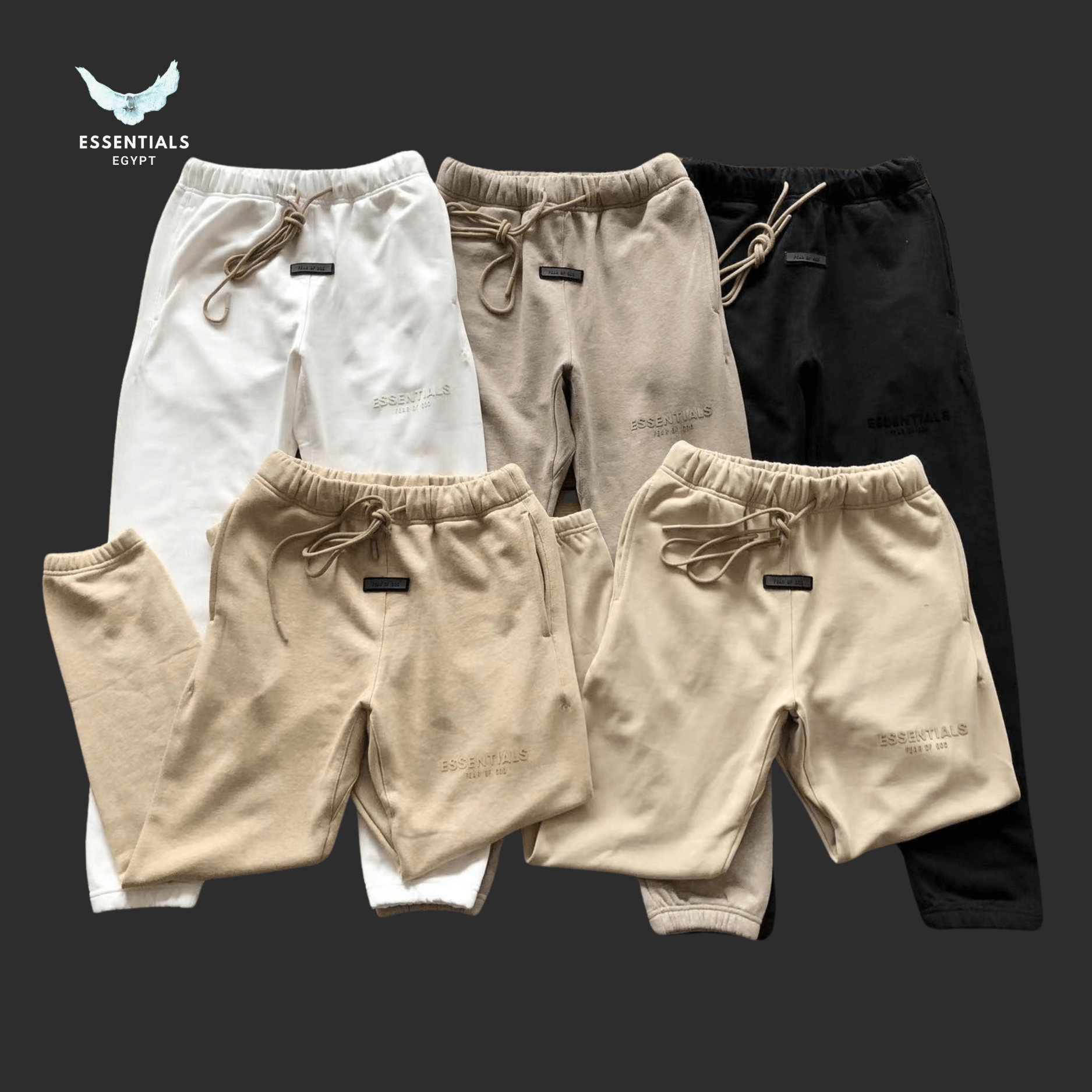 Essentials Sweatpants – Cream Neutrals - ESSENTIALS EGYPT