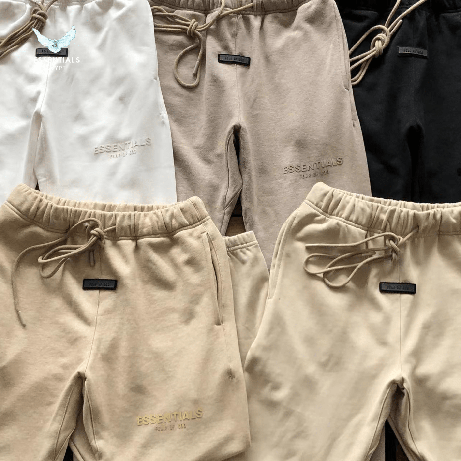 Essentials Sweatpants – Cream Neutrals - ESSENTIALS EGYPT