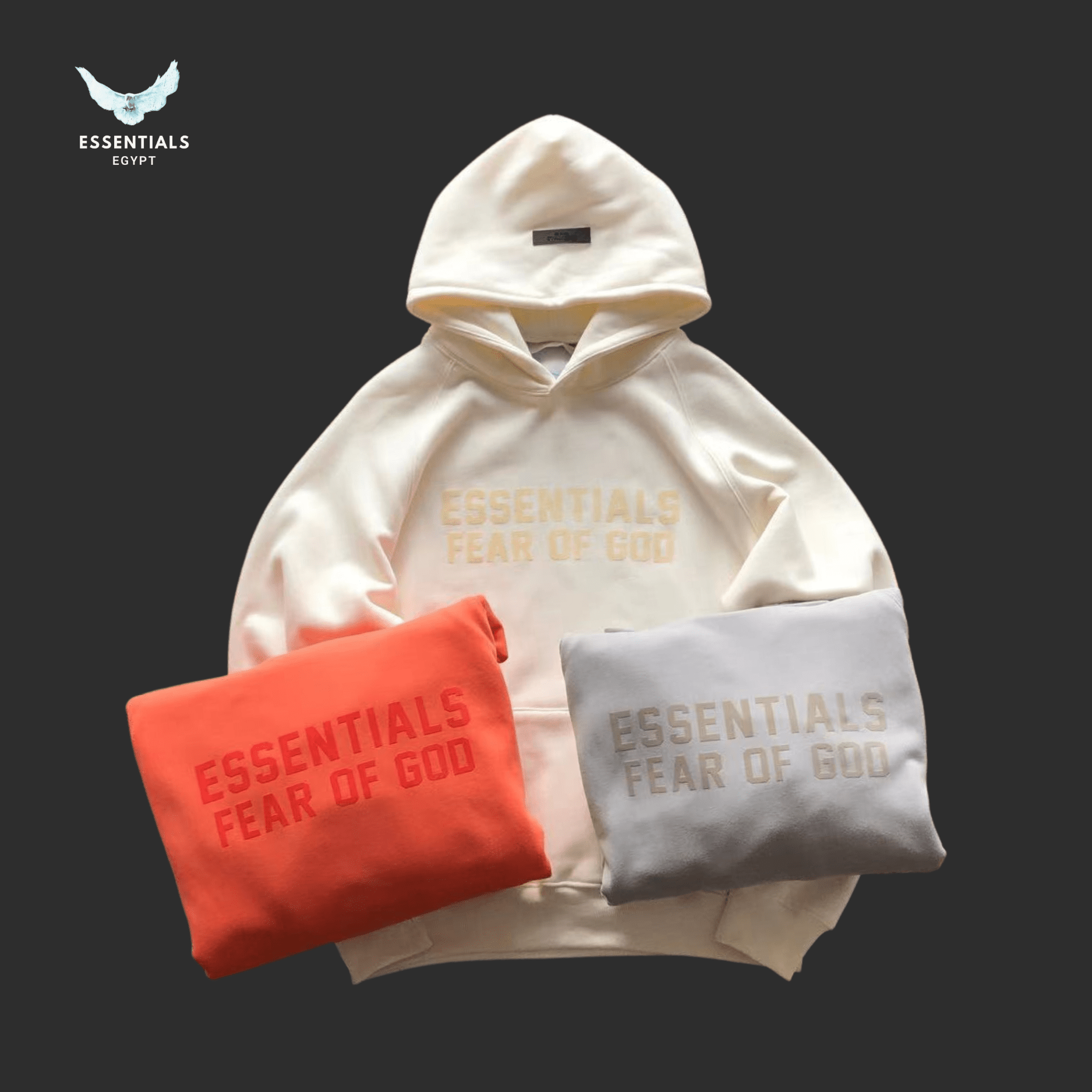 Essentials Hoodie – Fear of God Logo Print - ESSENTIALS EGYPT