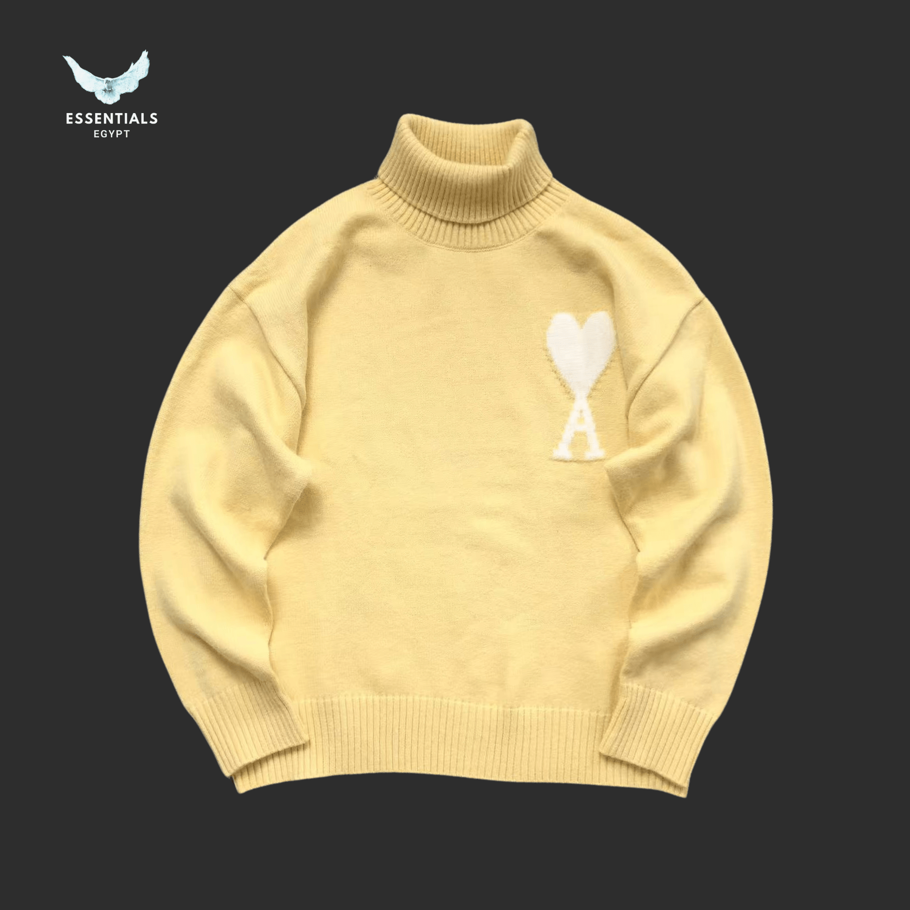 AMI Paris Sweatshirt – Soft Knit Pastel Heart - ESSENTIALS EGYPT