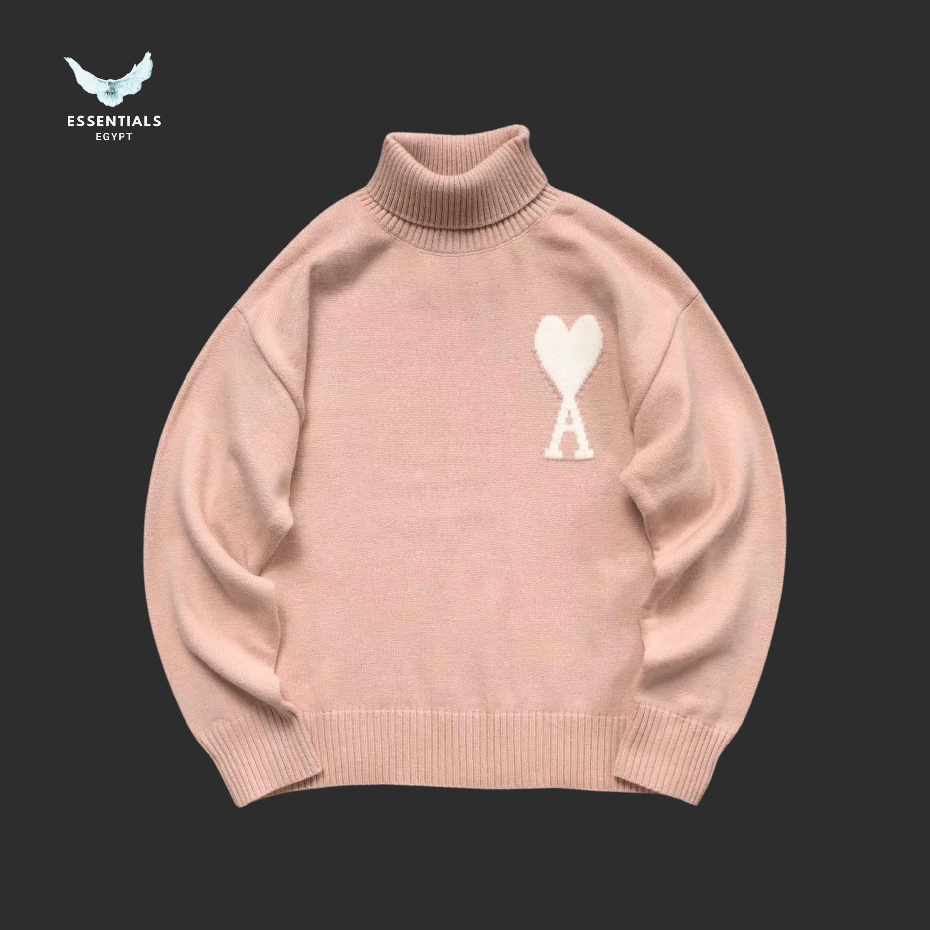 AMI Paris Sweatshirt – Soft Knit Pastel Heart - ESSENTIALS EGYPT