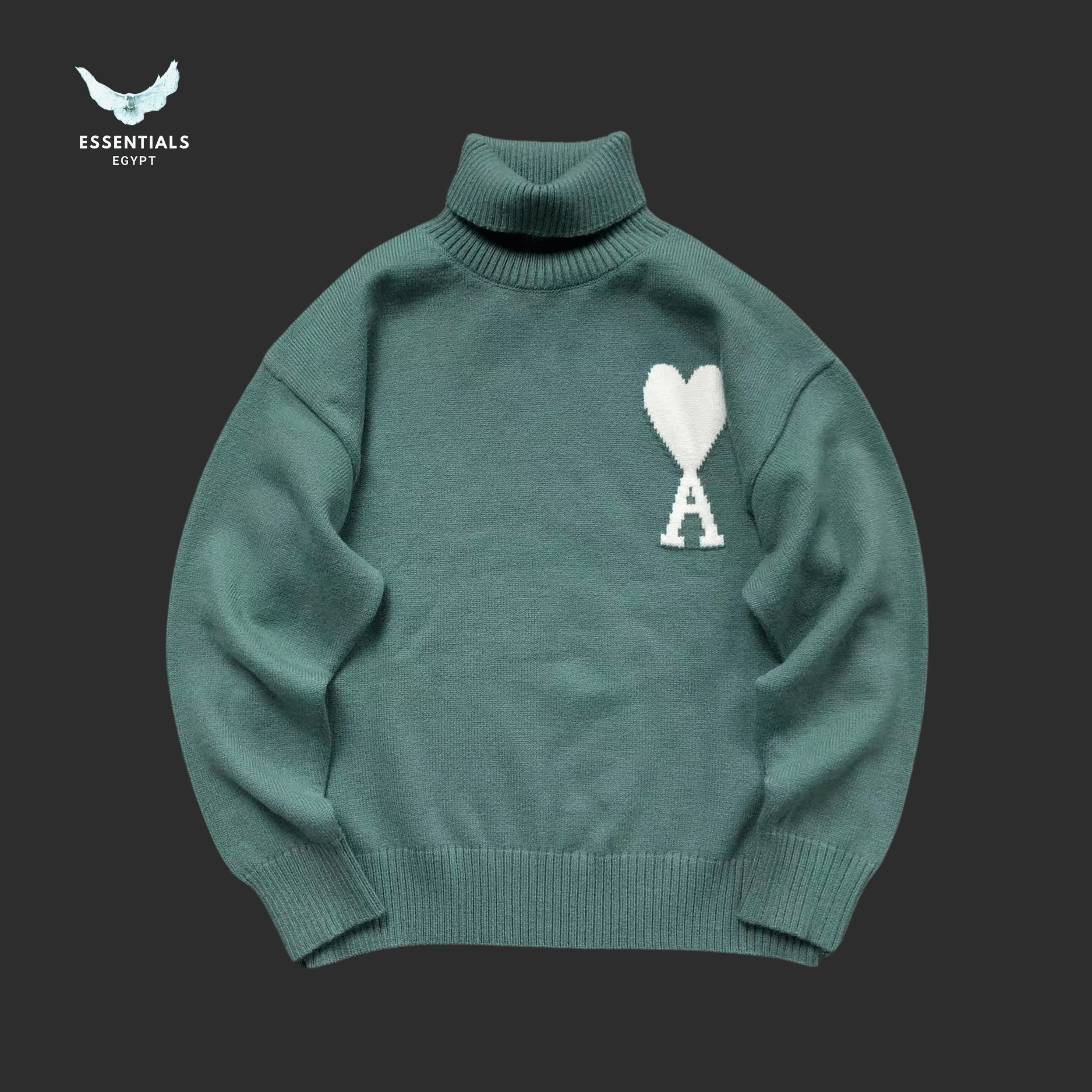 AMI Paris Sweatshirt – Soft Knit Pastel Heart - ESSENTIALS EGYPT