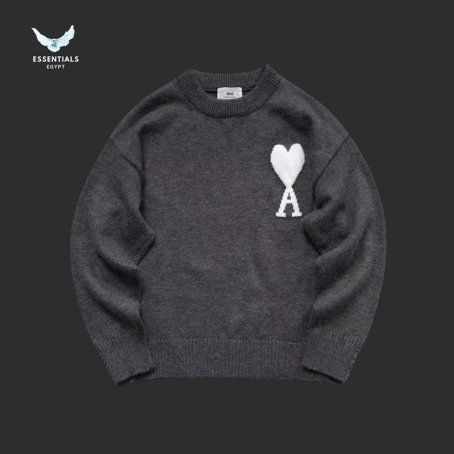 AMI Paris Sweatshirt – Pastel Heart Drop - ESSENTIALS EGYPT