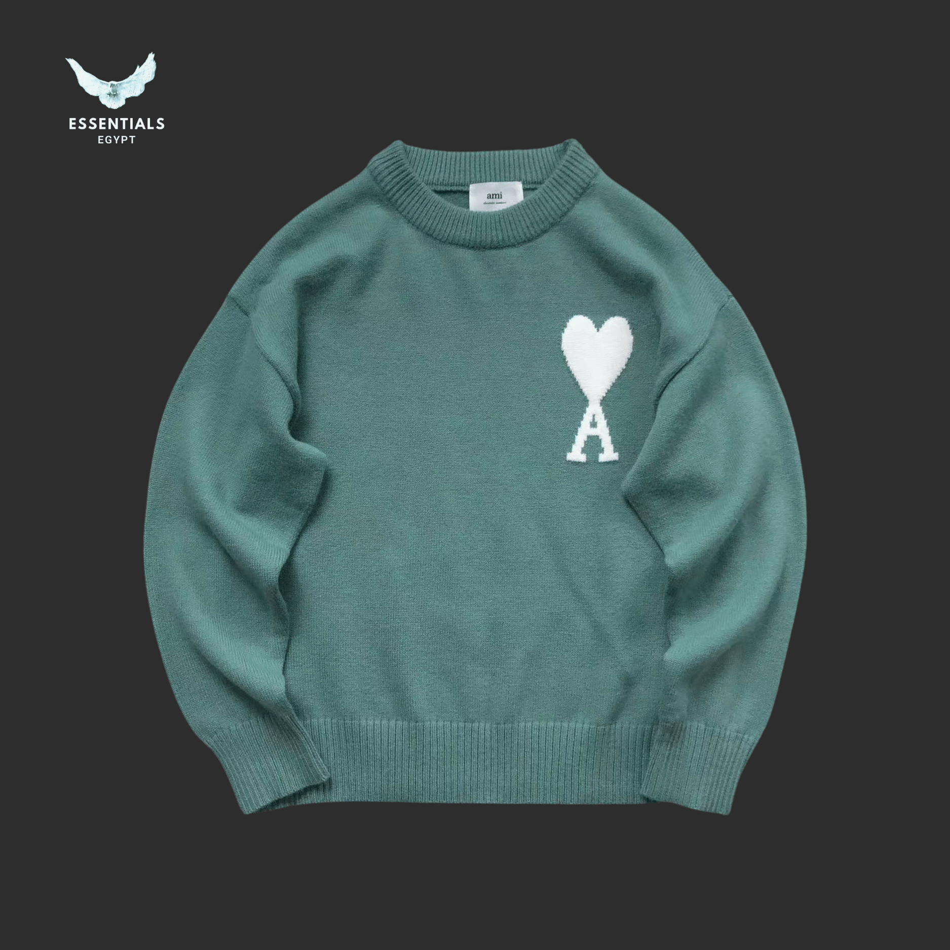 AMI Paris Sweatshirt – Pastel Heart Drop - ESSENTIALS EGYPT
