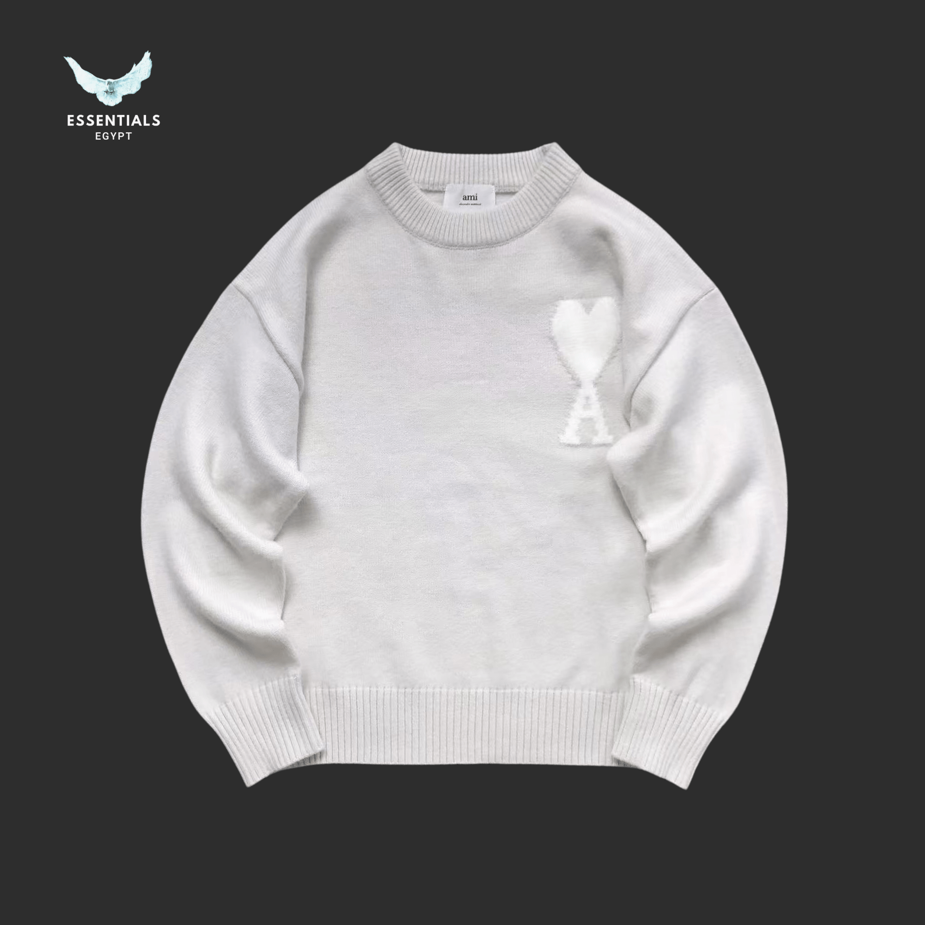 AMI Paris Sweatshirt – Pastel Heart Drop - ESSENTIALS EGYPT