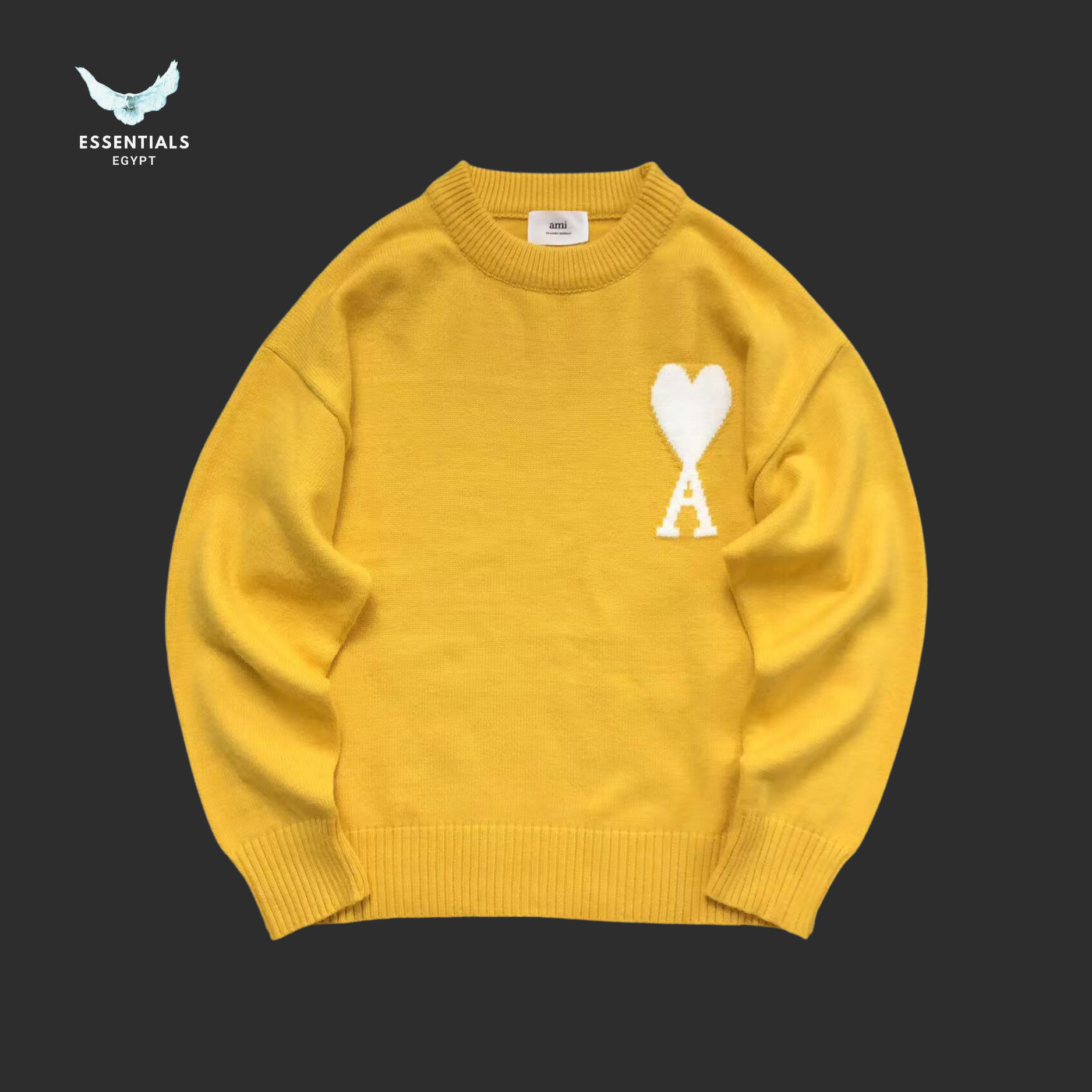 AMI Paris Sweatshirt – Pastel Heart Drop - ESSENTIALS EGYPT