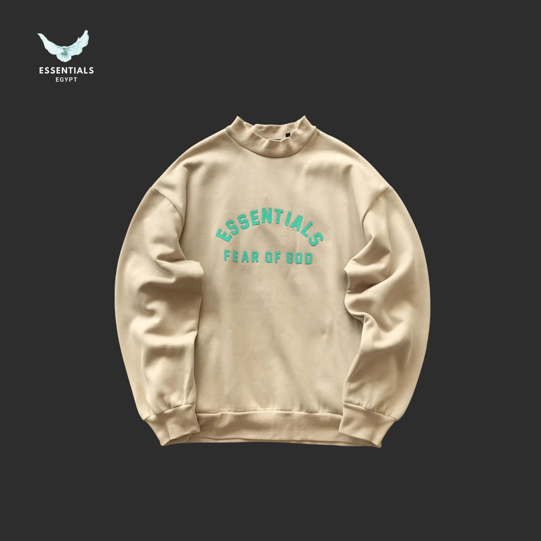 Essentials Sweater – Mint Logo Crew - ESSENTIALS EGYPT