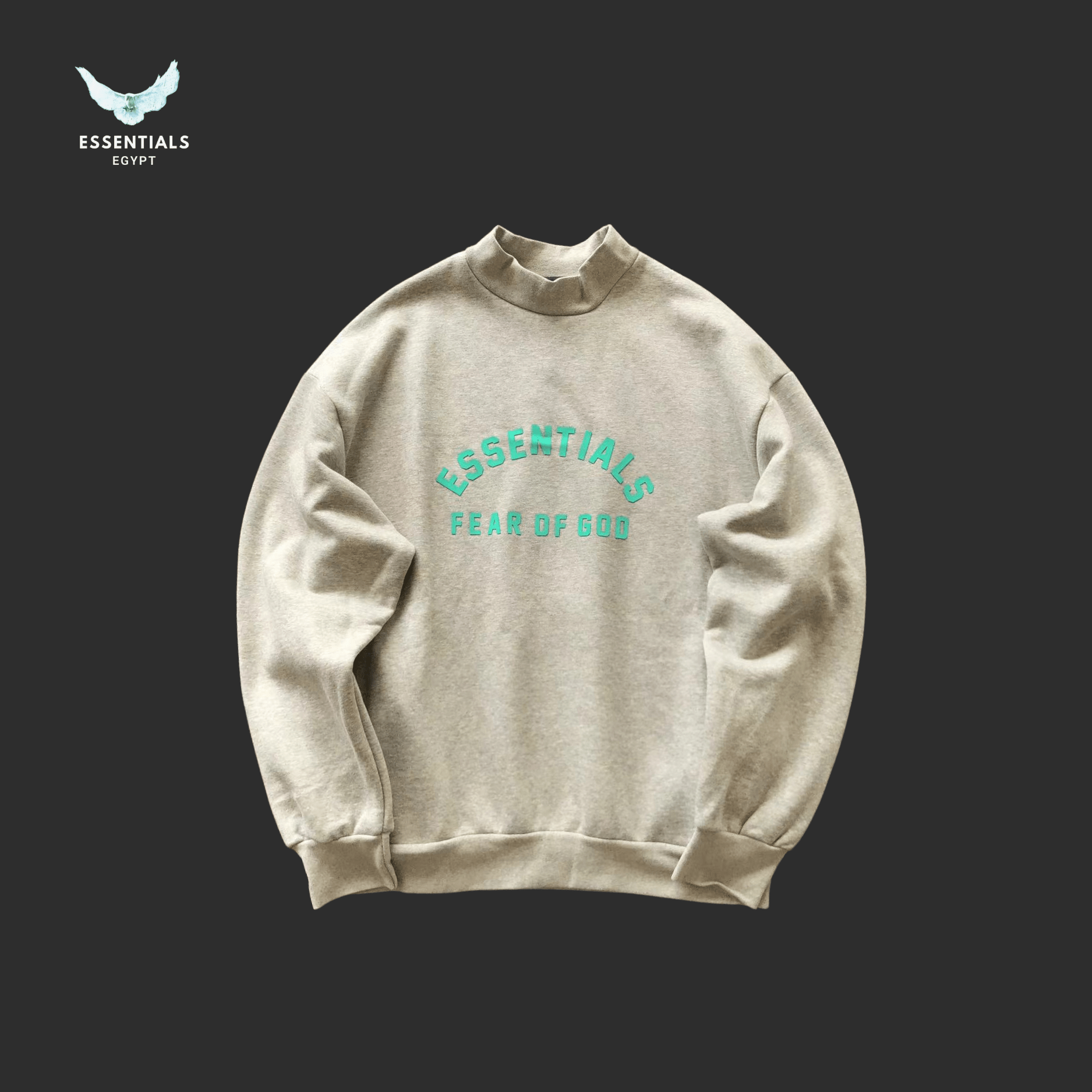 Essentials Sweater – Mint Logo Crew - ESSENTIALS EGYPT