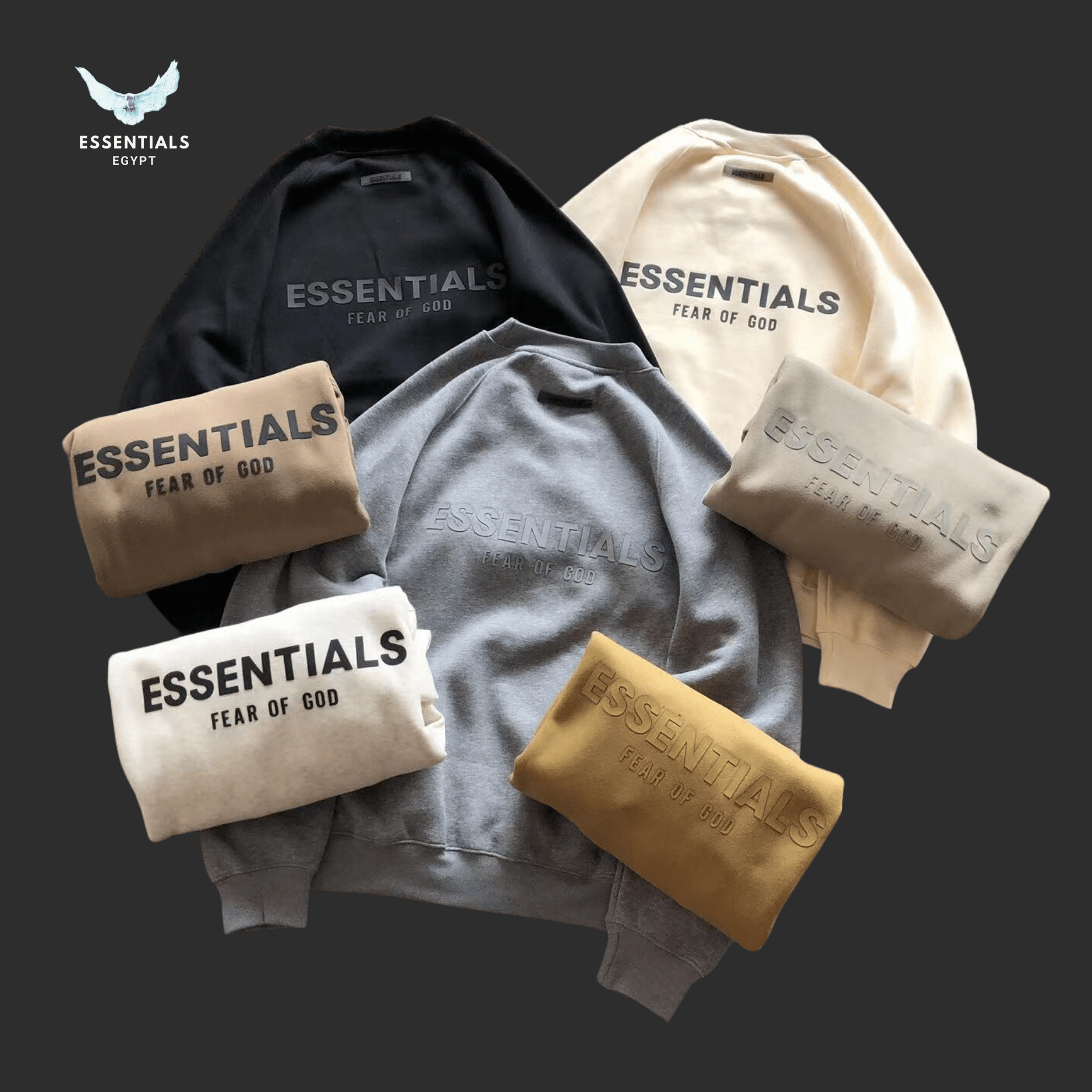 Essentials Sweater – Fear of God Logo - ESSENTIALS EGYPT