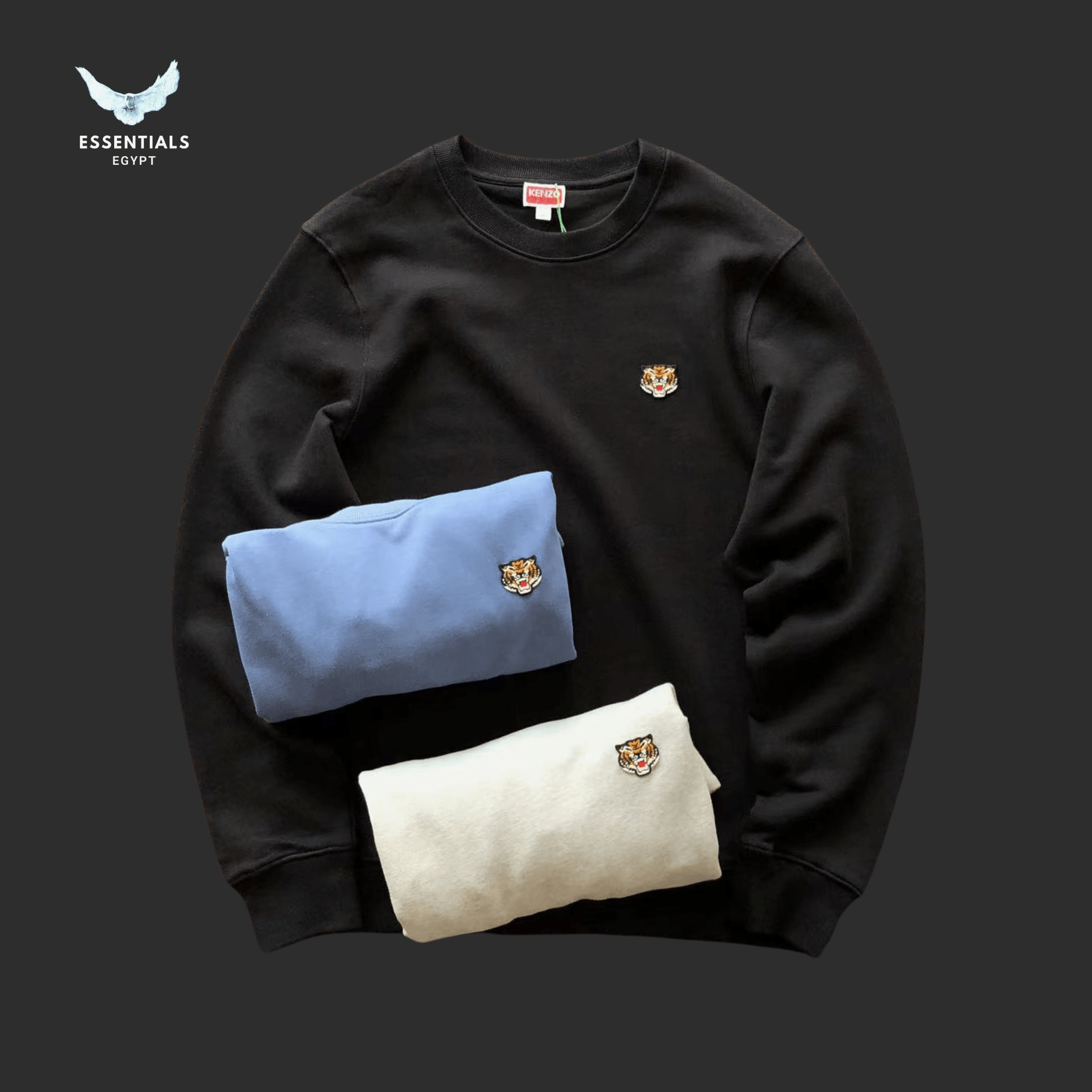 Kenzo Mini Tiger Patch Sweater – Multicolor - ESSENTIALS EGYPT