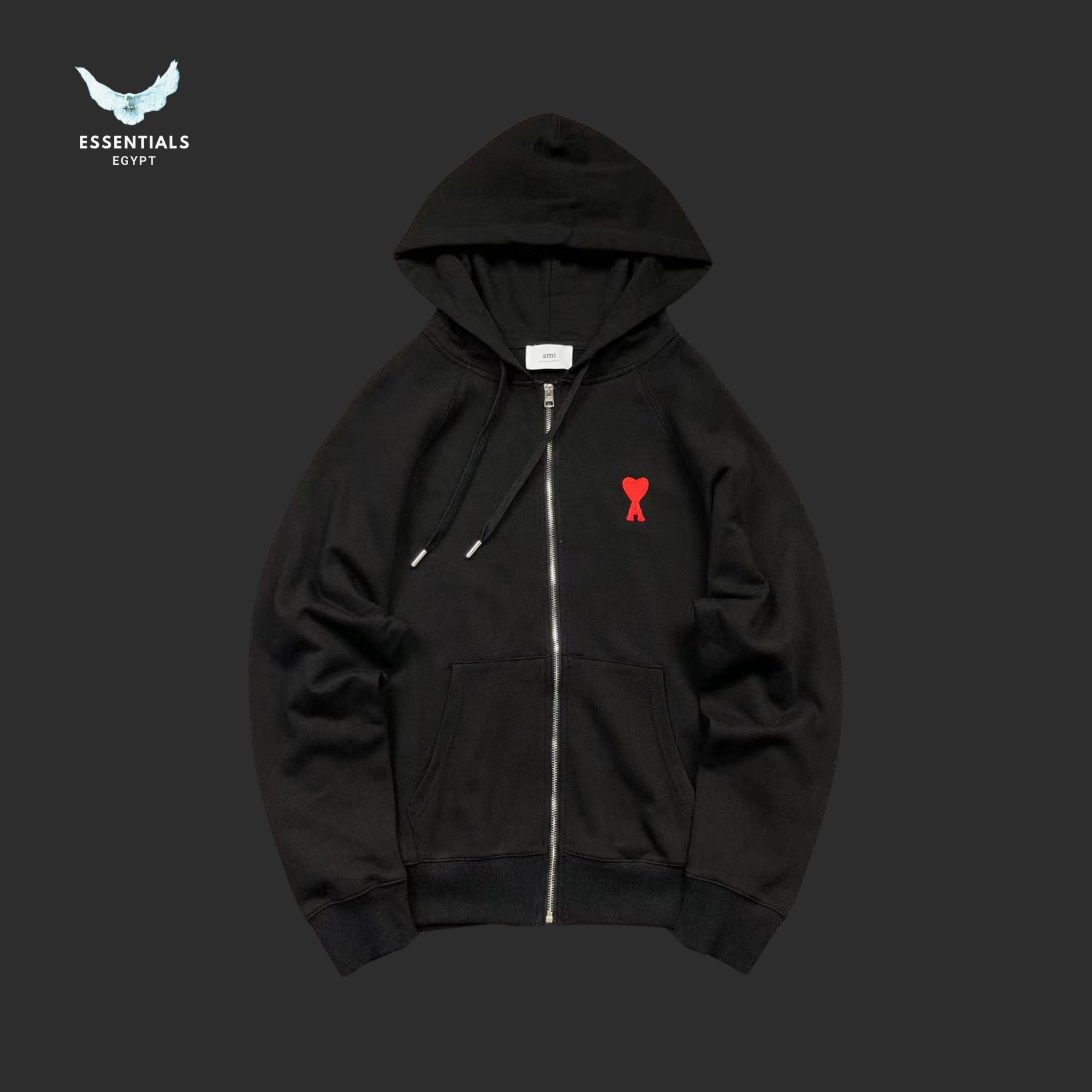 AMI Paris Hoodie – Color Logo Series - ESSENTIALS EGYPT