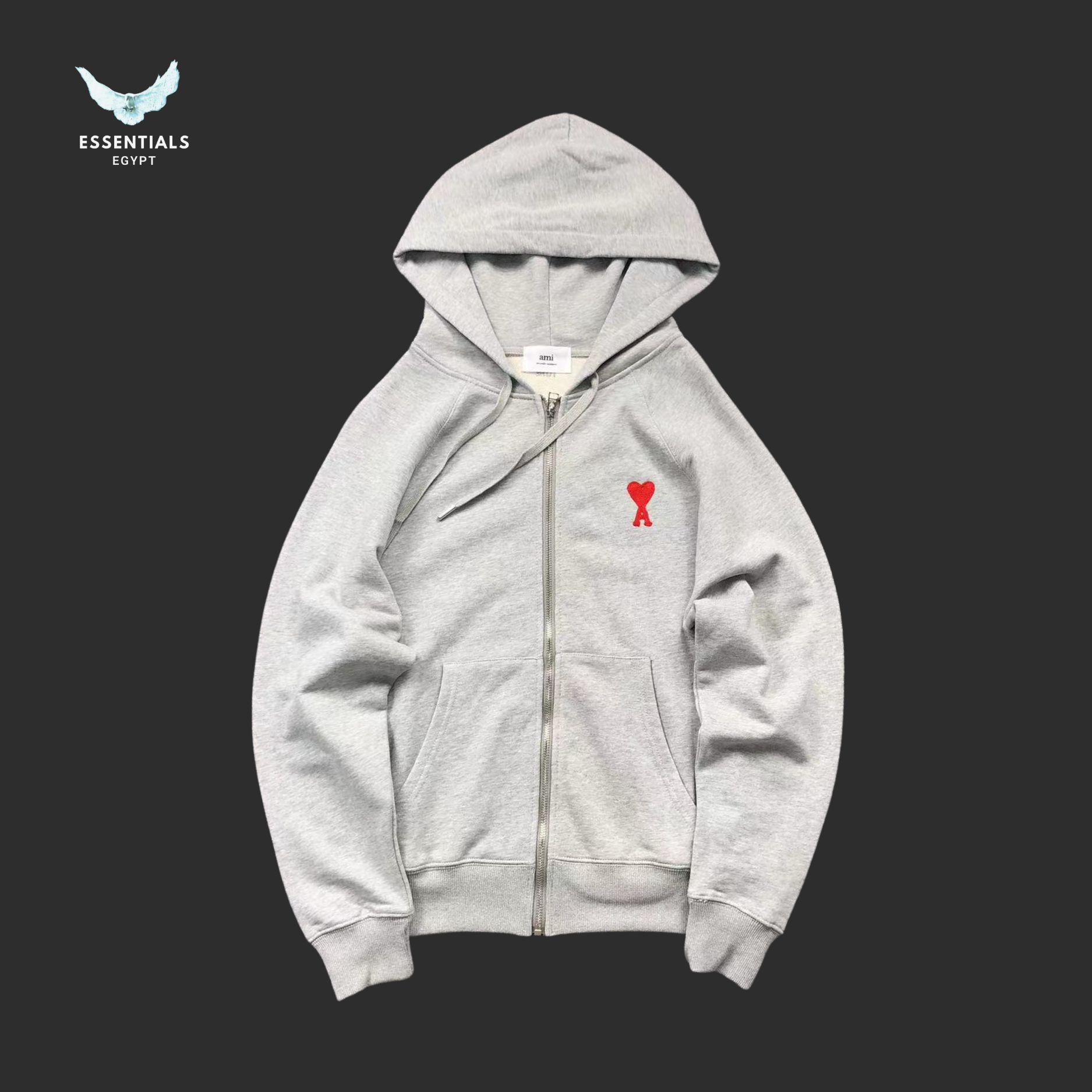 AMI Paris Hoodie – Color Logo Series - ESSENTIALS EGYPT