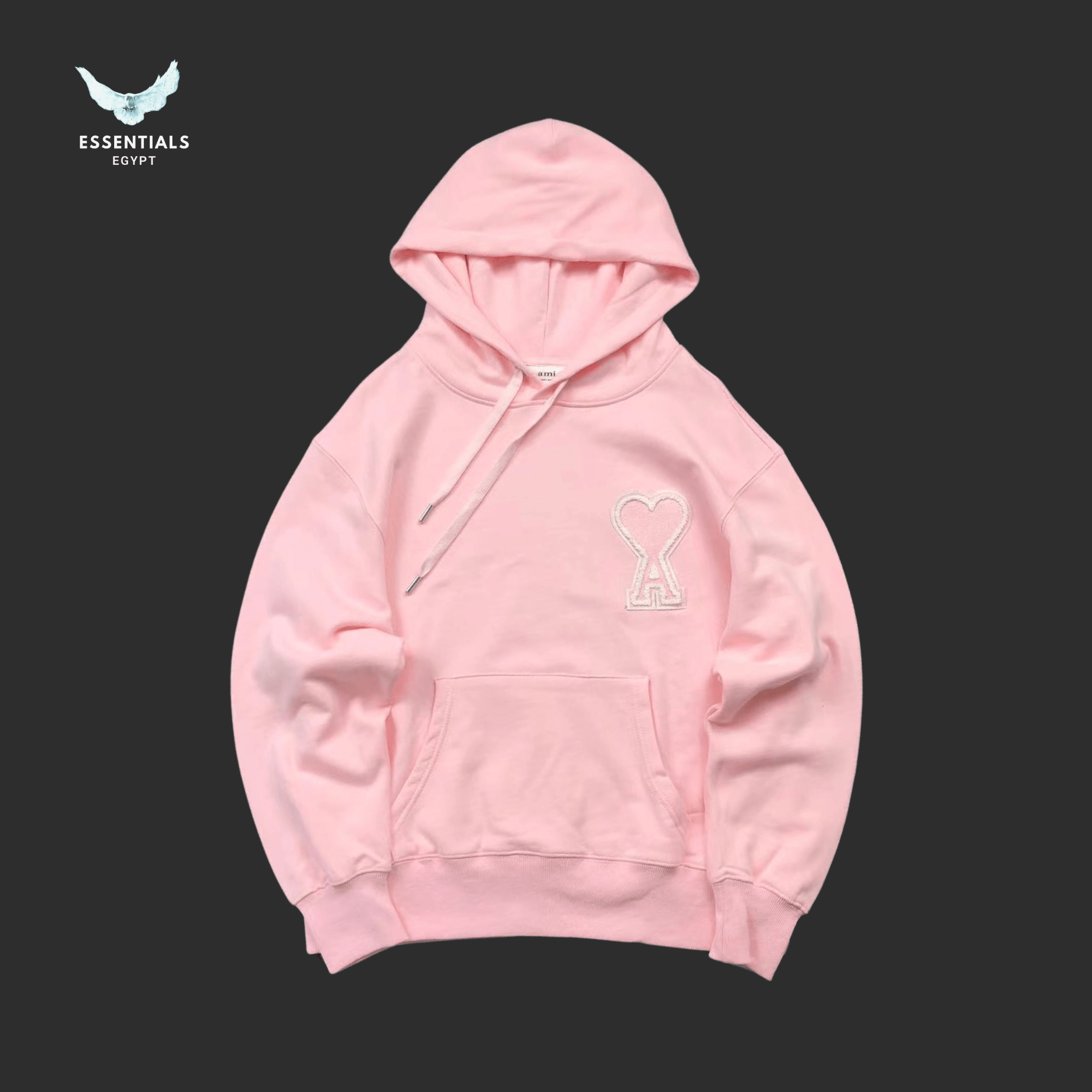 AMI Paris Hoodie – Heart Logo - ESSENTIALS EGYPT