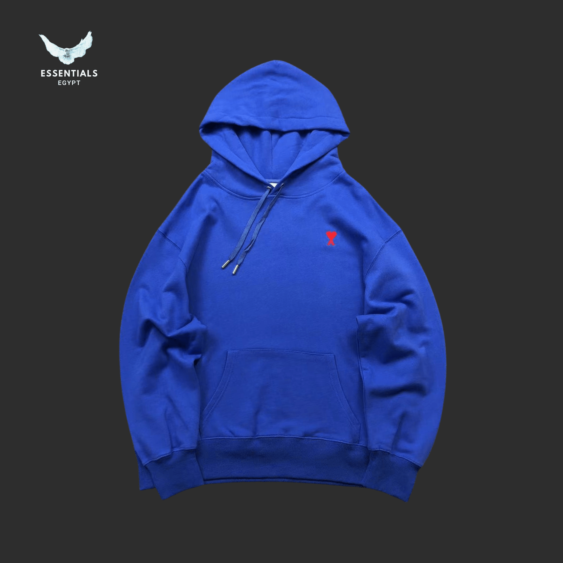 AMI Paris Hoodie – Heart Logo Fleece - ESSENTIALS EGYPT