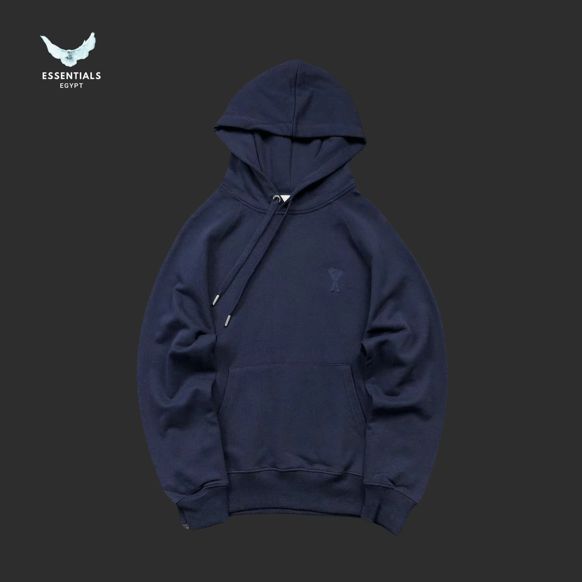 AMI Paris Hoodie – Red Heart Embroidery - ESSENTIALS EGYPT