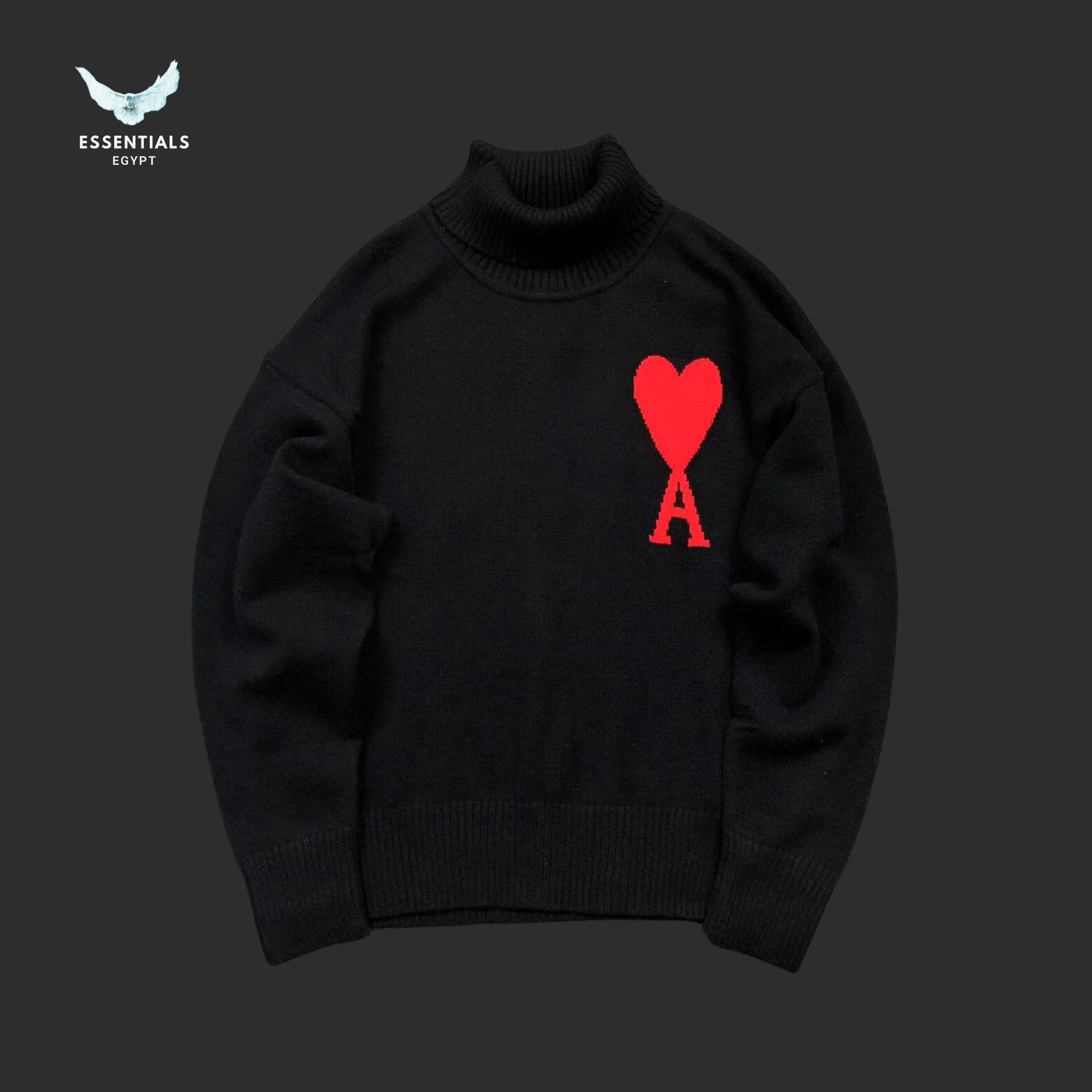 AMI Paris Sweatshirt – Heart Crew - ESSENTIALS EGYPT