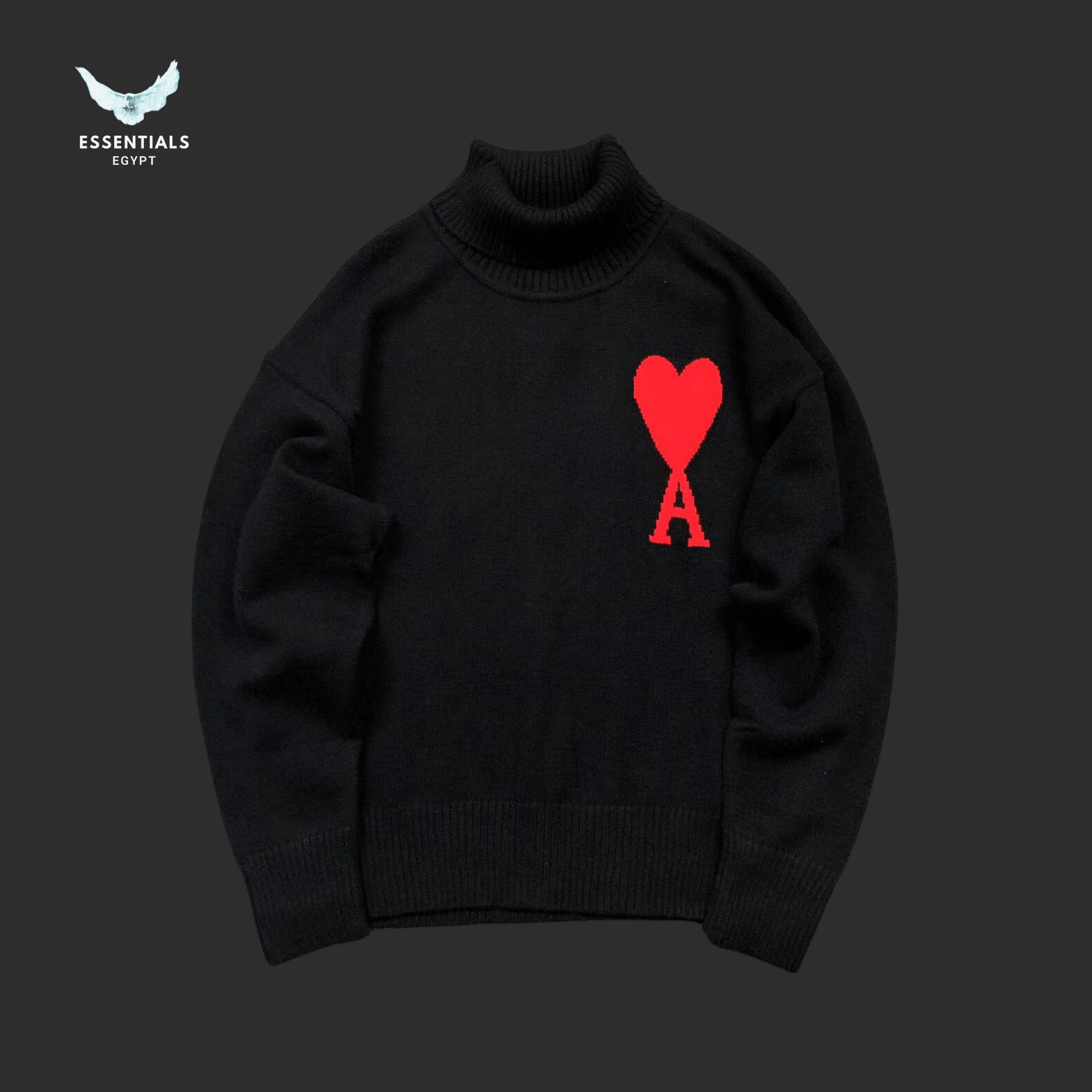 AMI Paris Sweatshirt – Heart Crew - ESSENTIALS EGYPT