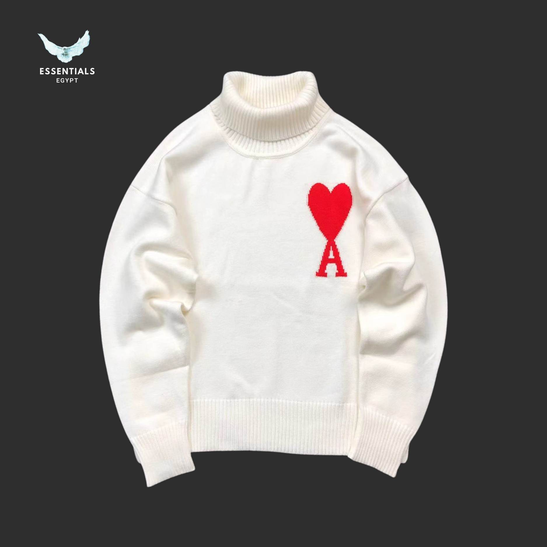 AMI Paris Sweatshirt – Heart Crew - ESSENTIALS EGYPT