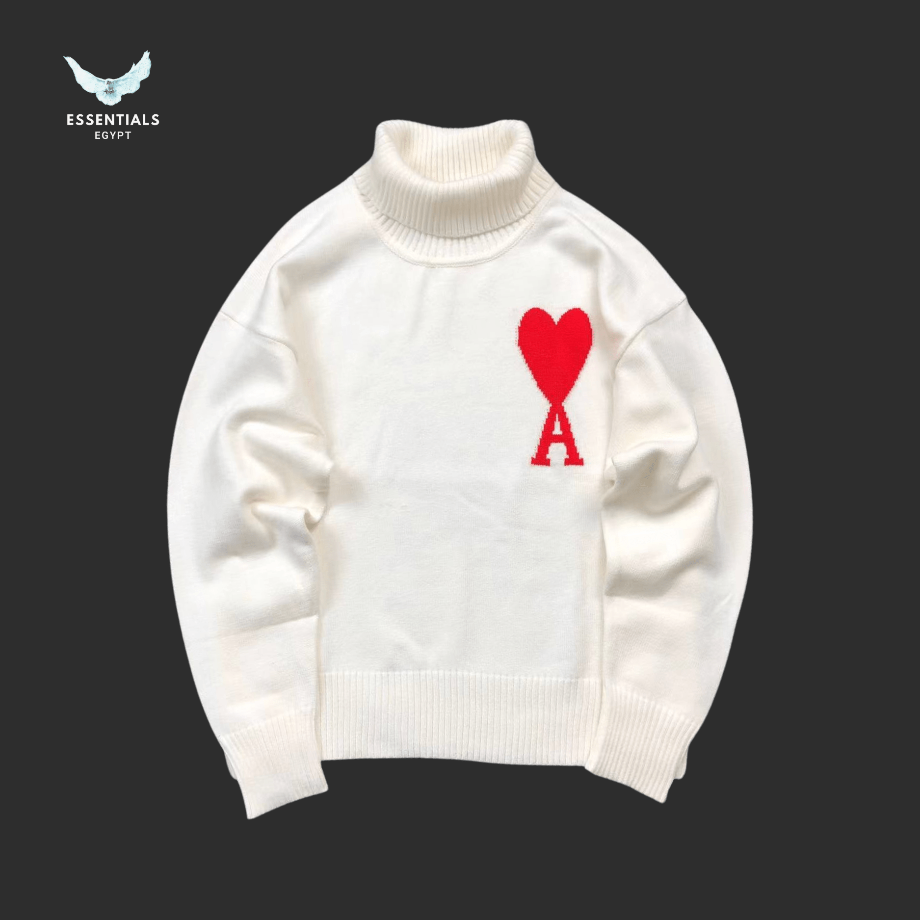 AMI Paris Sweatshirt – Heart Crew - ESSENTIALS EGYPT