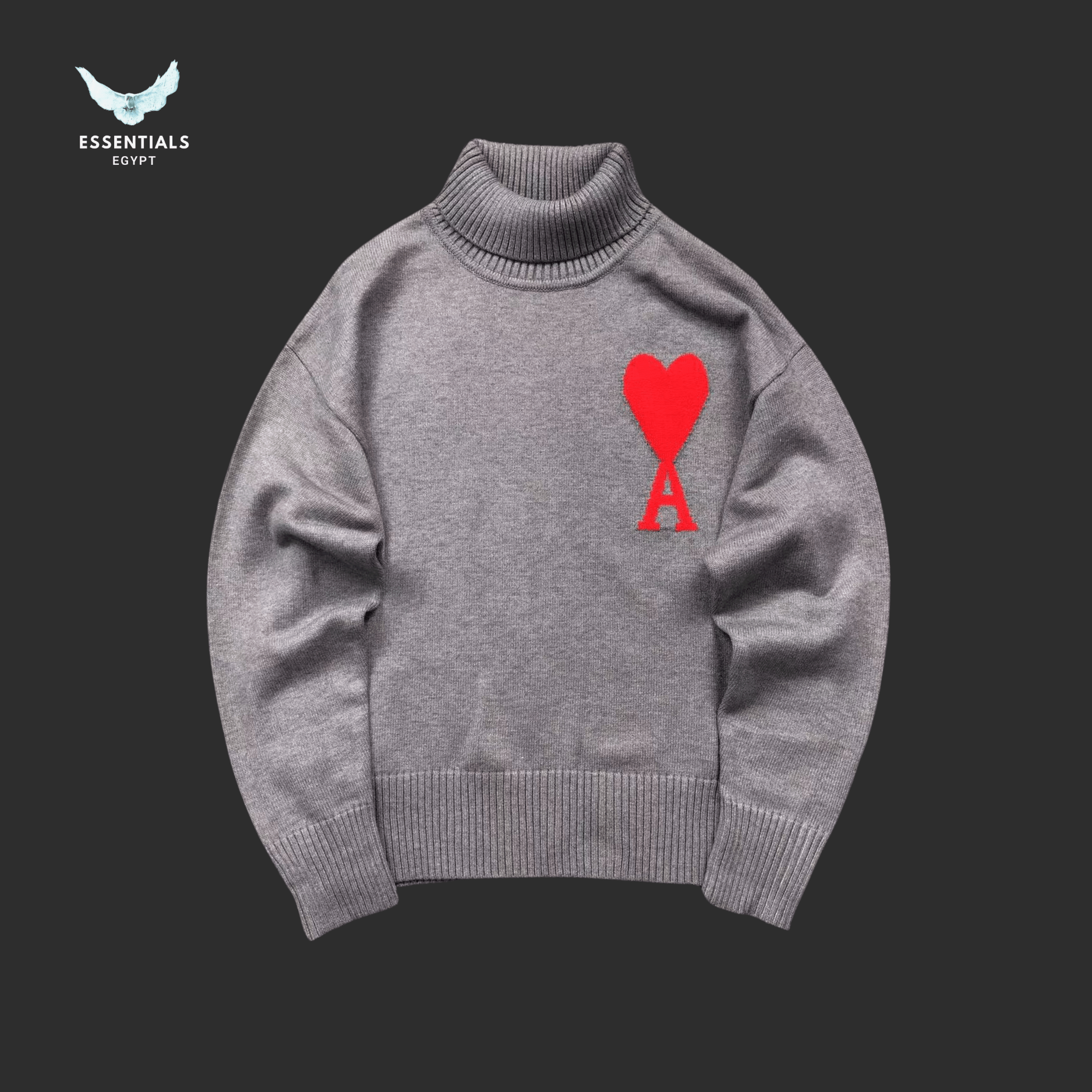 AMI Paris Sweatshirt – Heart Crew - ESSENTIALS EGYPT