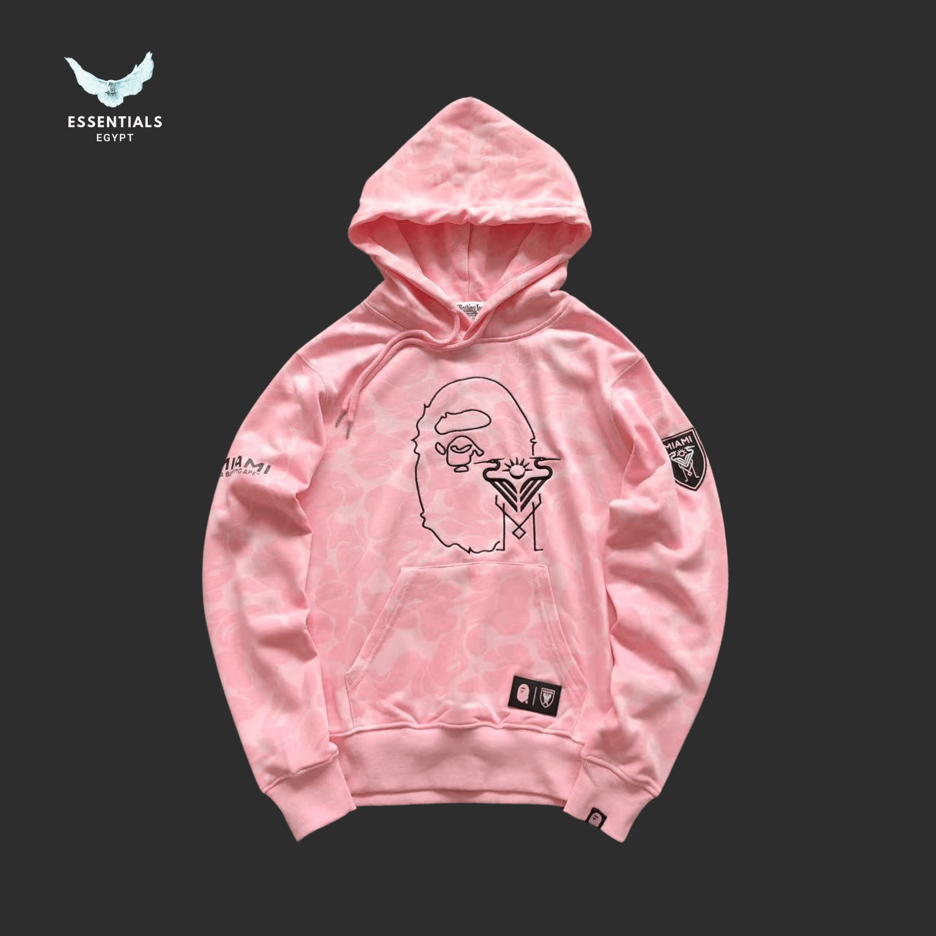 BAPE Doodle Ape Hoodie – Soft Camo - ESSENTIALS EGYPT