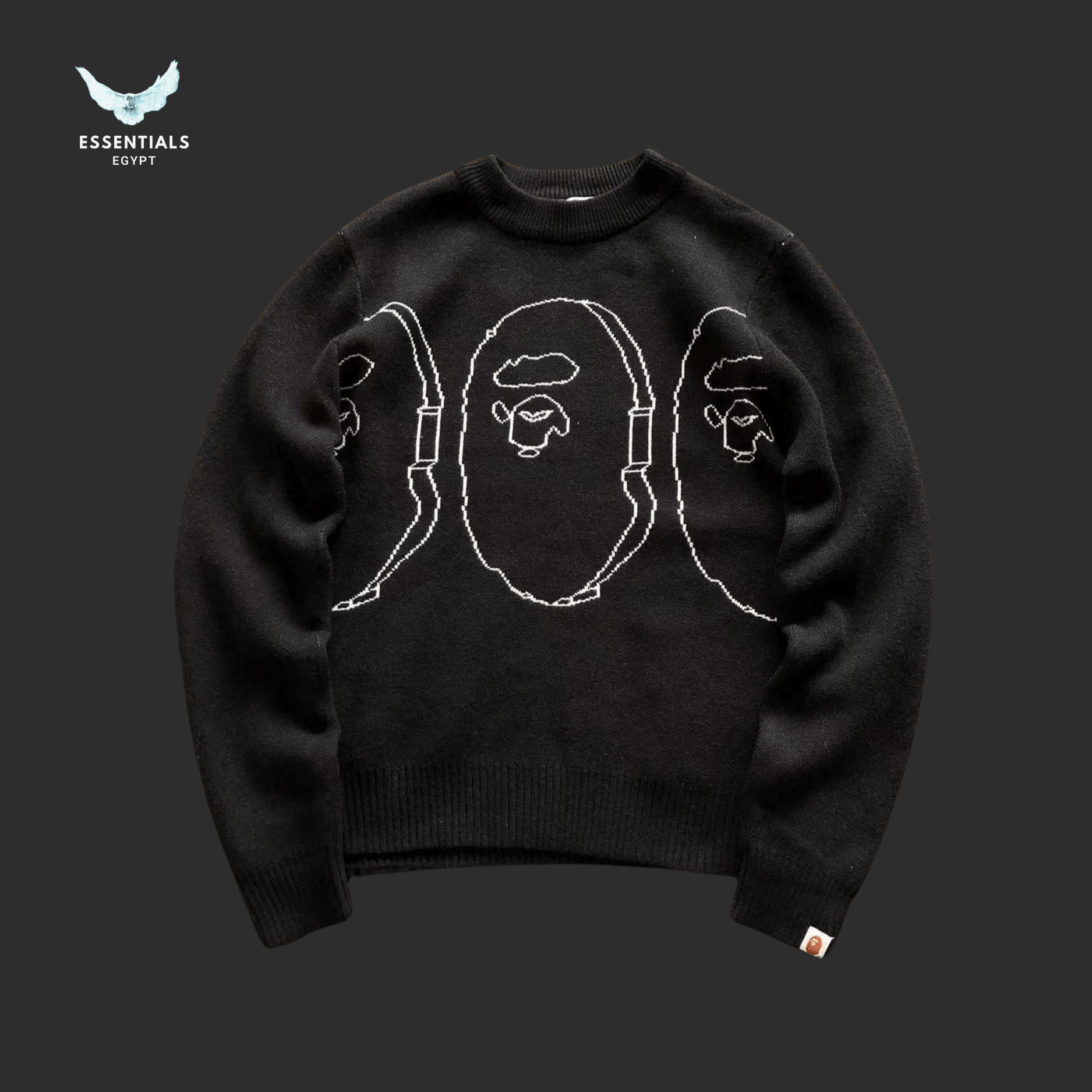 BAPE Sweater – Twin Ape Embroidery - ESSENTIALS EGYPT