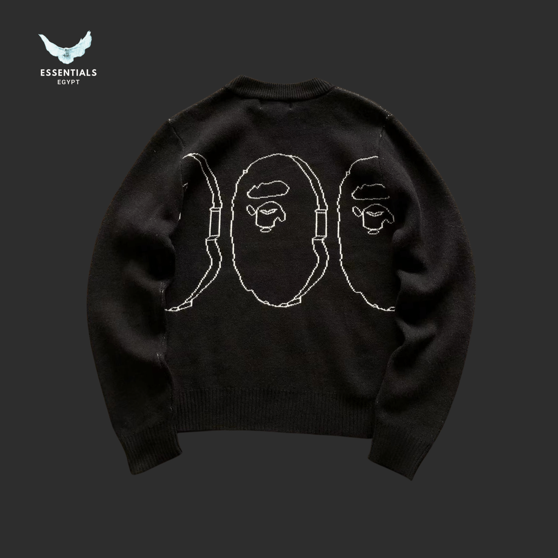 BAPE Sweater – Twin Ape Embroidery - ESSENTIALS EGYPT