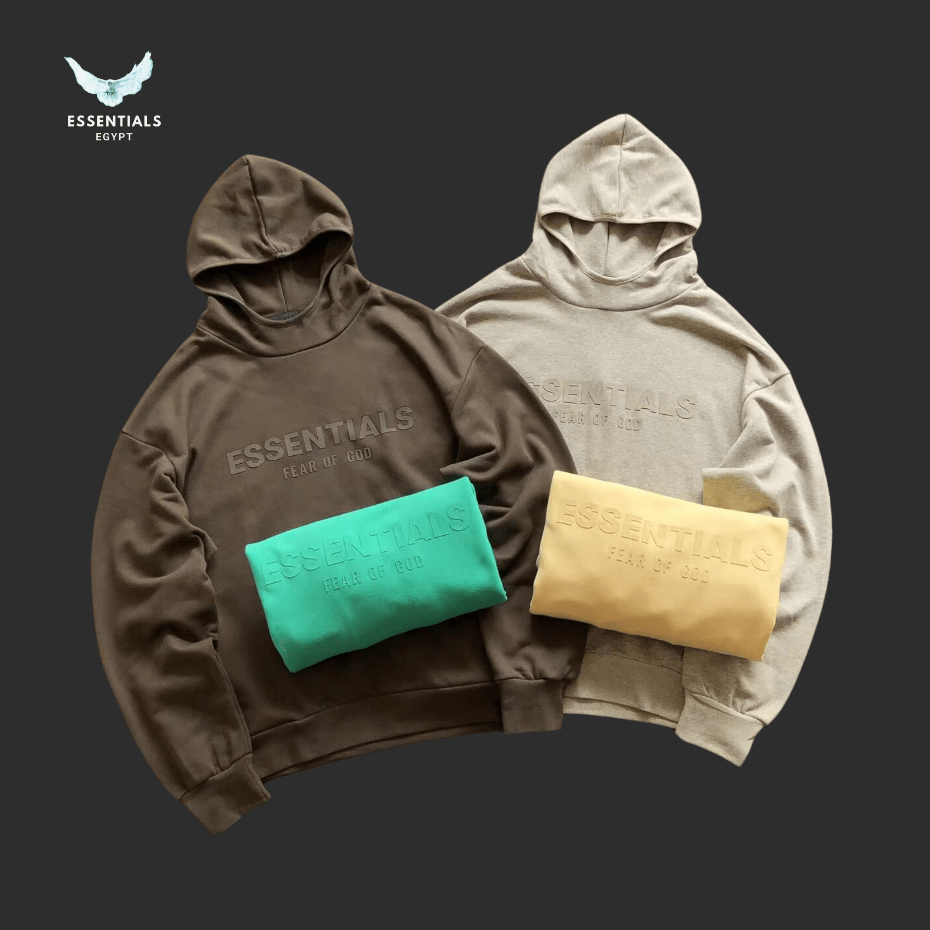 Essentials Hoodie – Mocha Drop Edition - ESSENTIALS EGYPT