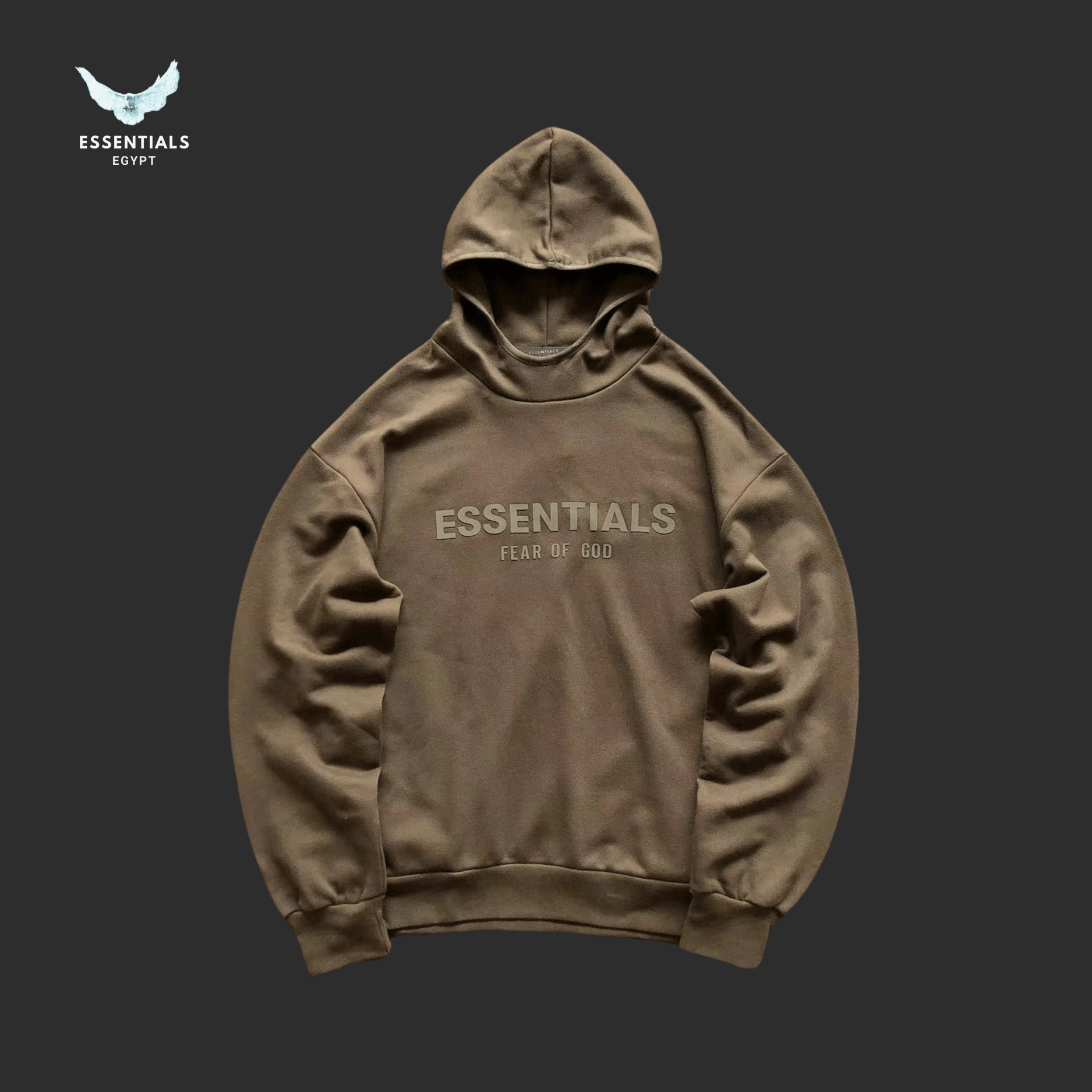 Essentials Hoodie – Mocha Drop Edition - ESSENTIALS EGYPT