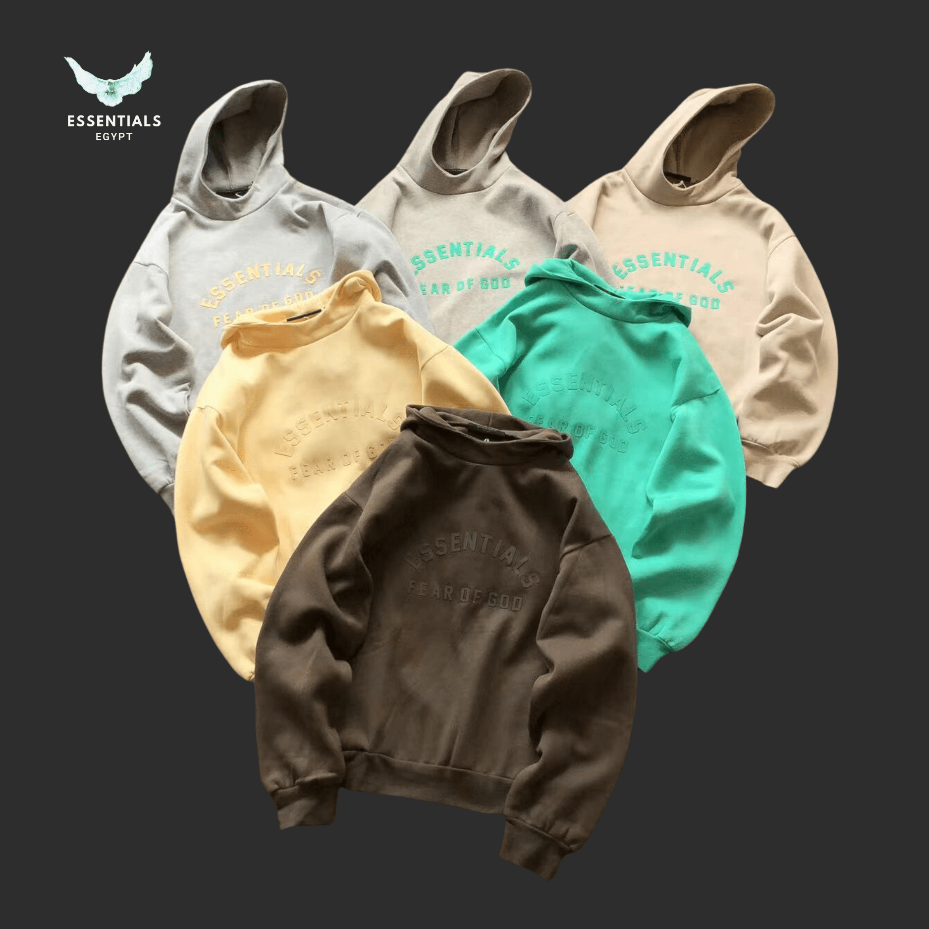 Essentials Hoodie – Mint Highlight Collection - ESSENTIALS EGYPT