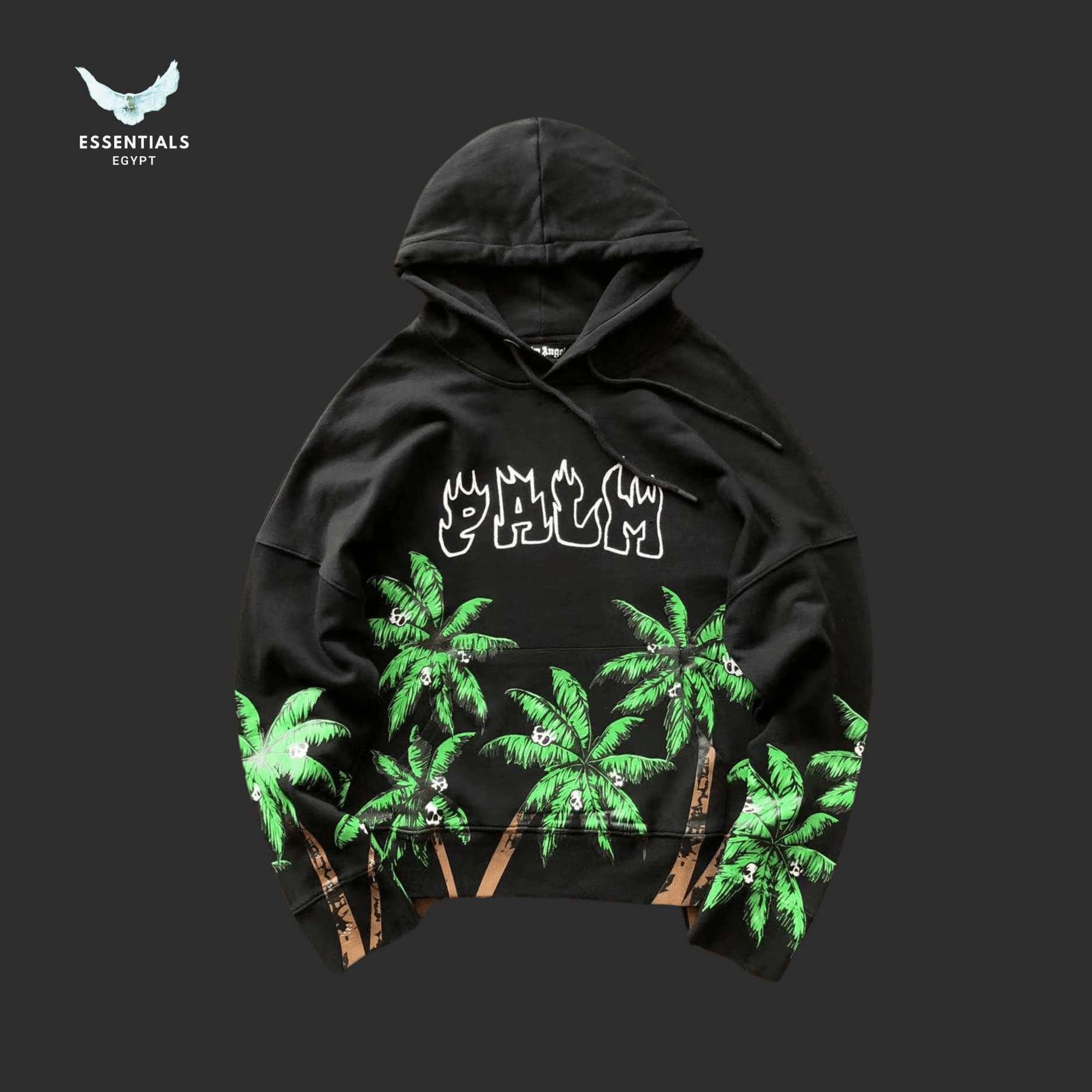 Palm Angels Hoodie – Palm Tree Print - ESSENTIALS EGYPT