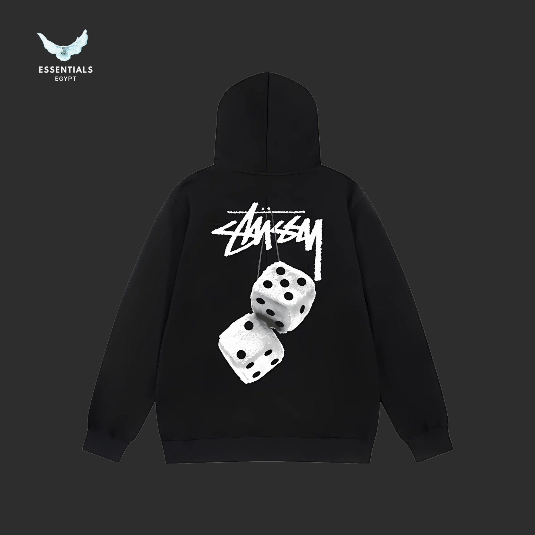Stussy Hoodie – Dice Graphic Back Print - ESSENTIALS EGYPT