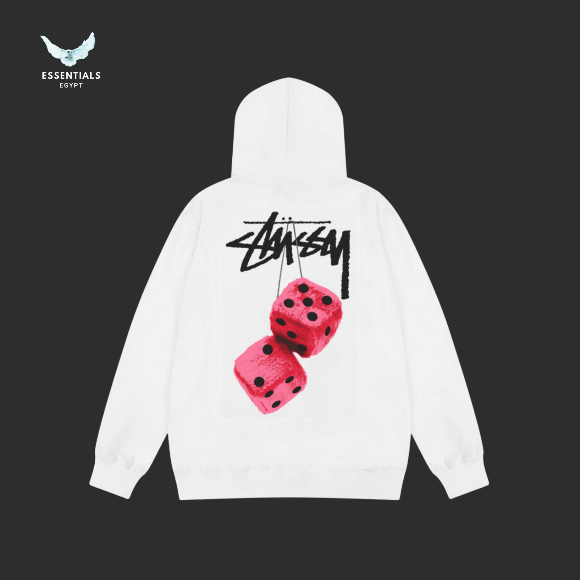 Stussy Hoodie – Dice Graphic Back Print - ESSENTIALS EGYPT