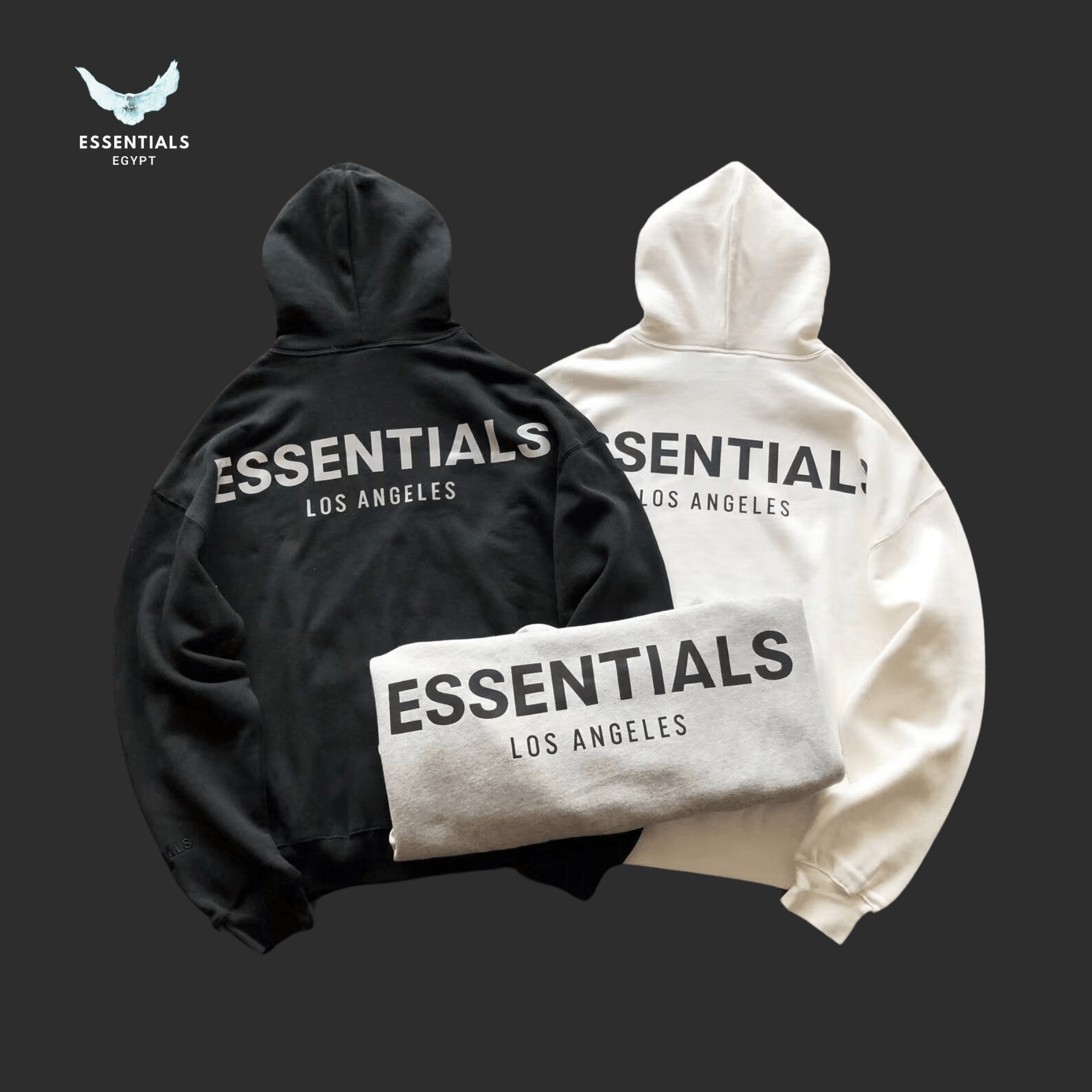 Essentials Hoodie – Los Angeles Logo - ESSENTIALS EGYPT