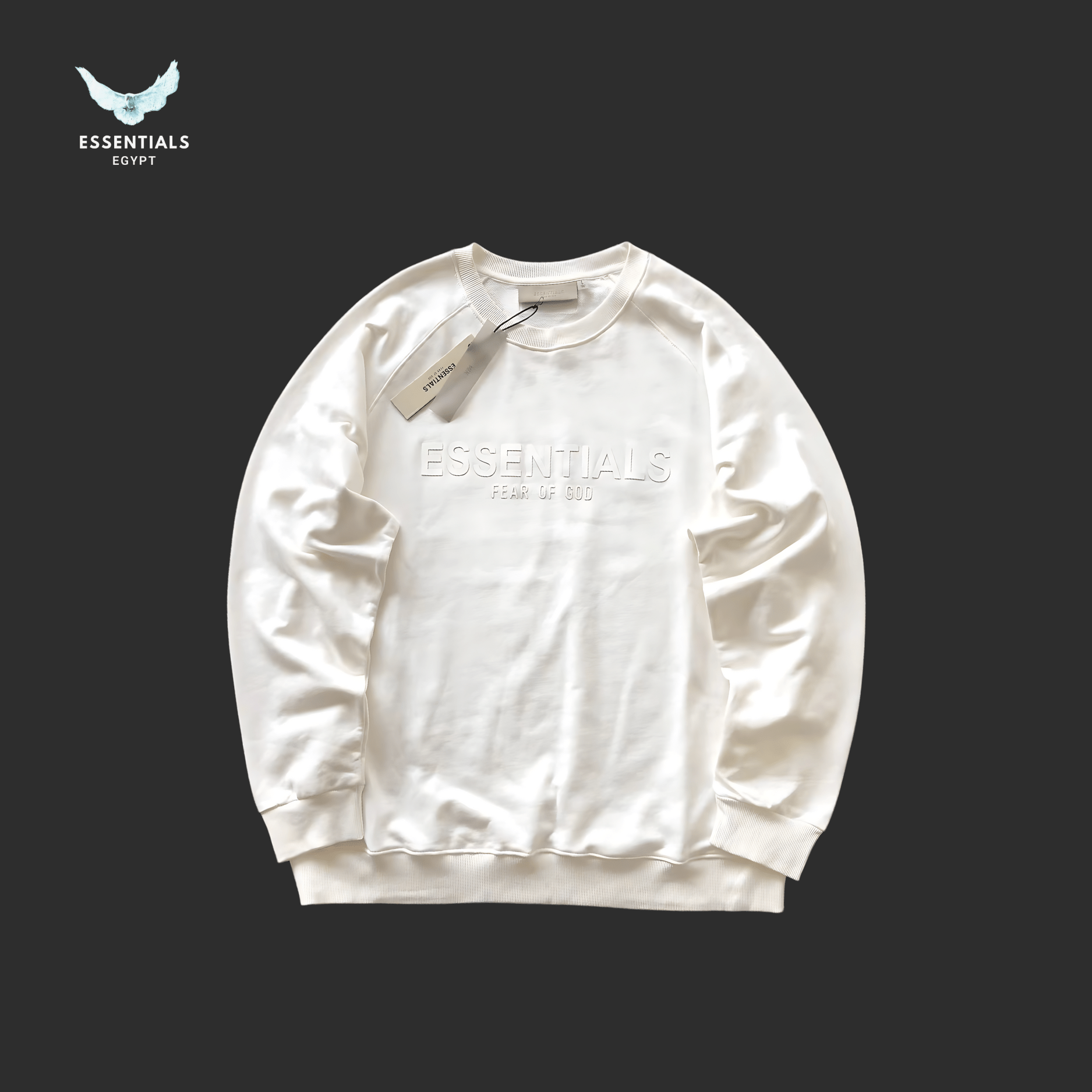 Fear of God Essentials Sweater – Logo Front Drop - ESSENTIALS EGYPT