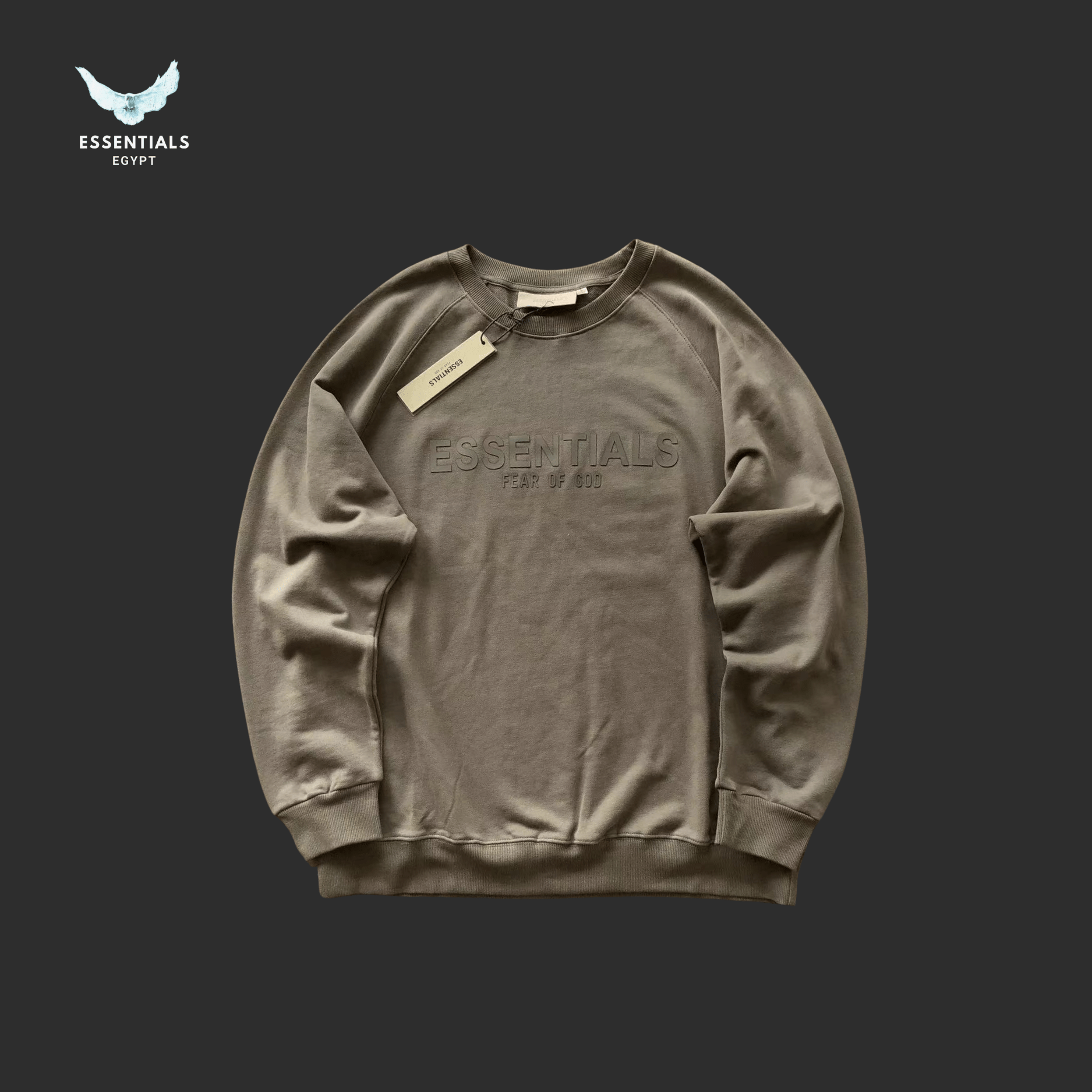 Fear of God Essentials Sweater – Logo Front Drop - ESSENTIALS EGYPT