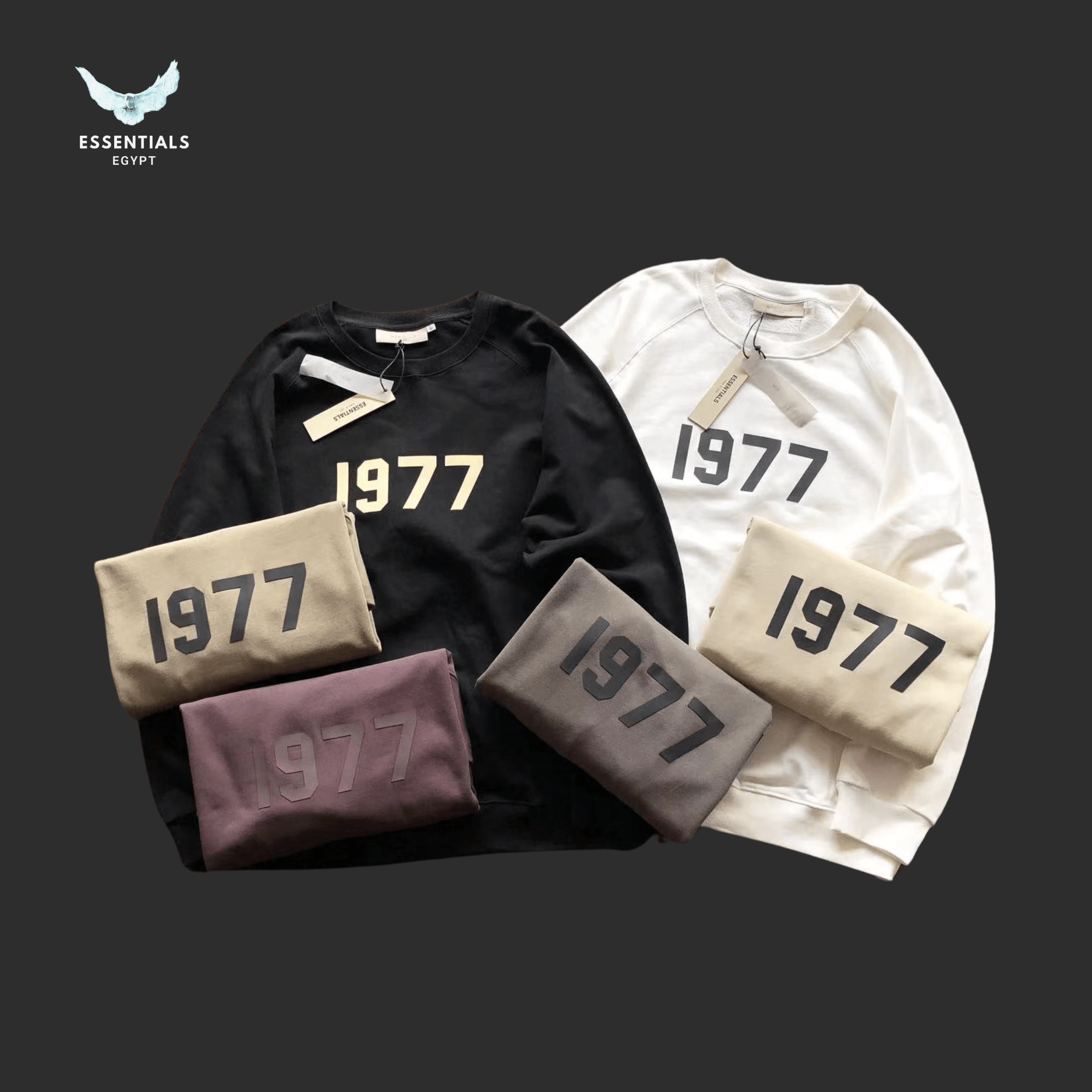 Essentials Fear of God Sweater – 1977 Logo - ESSENTIALS EGYPT