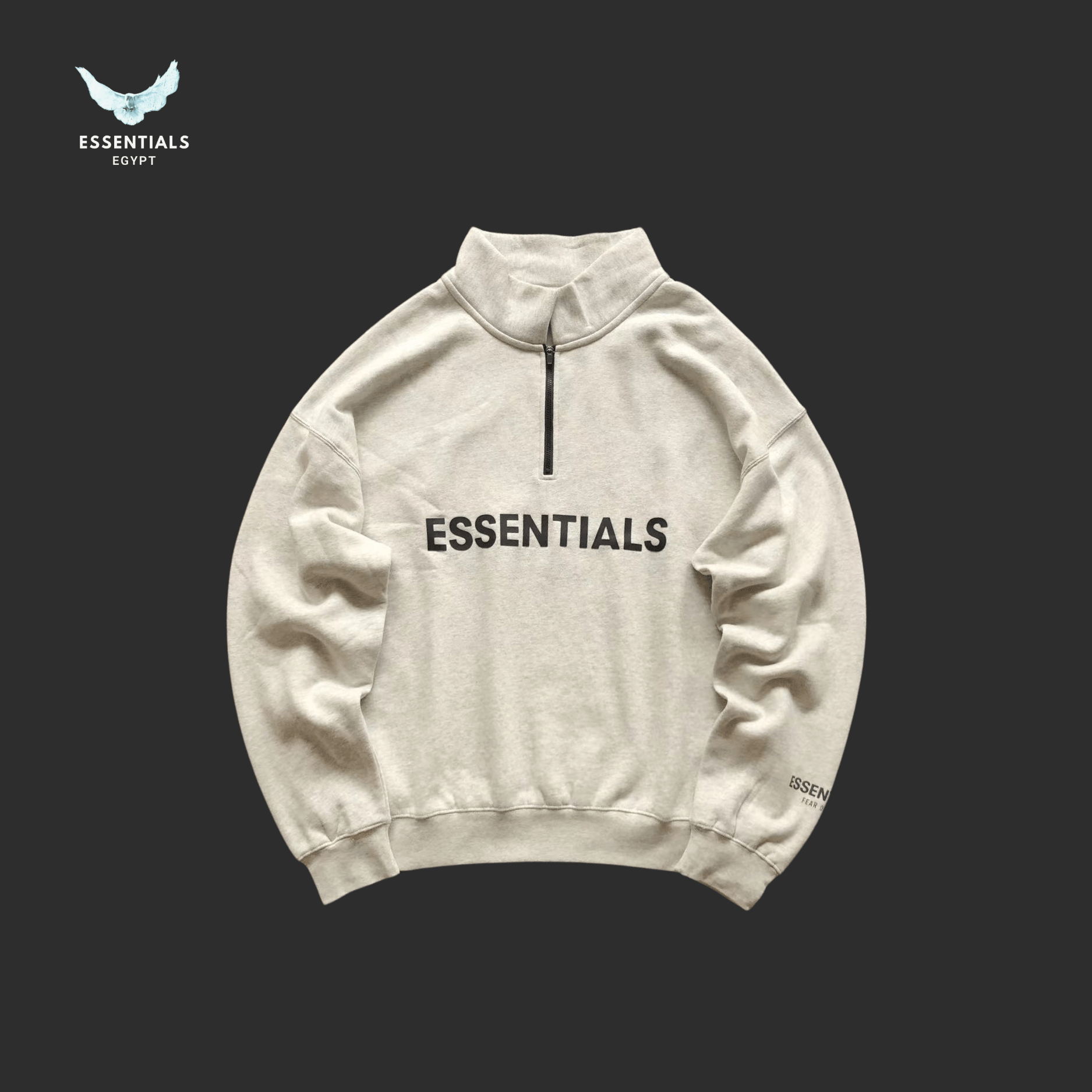Essentials Hoodie – Stacked Logo Edition - ESSENTIALS EGYPT