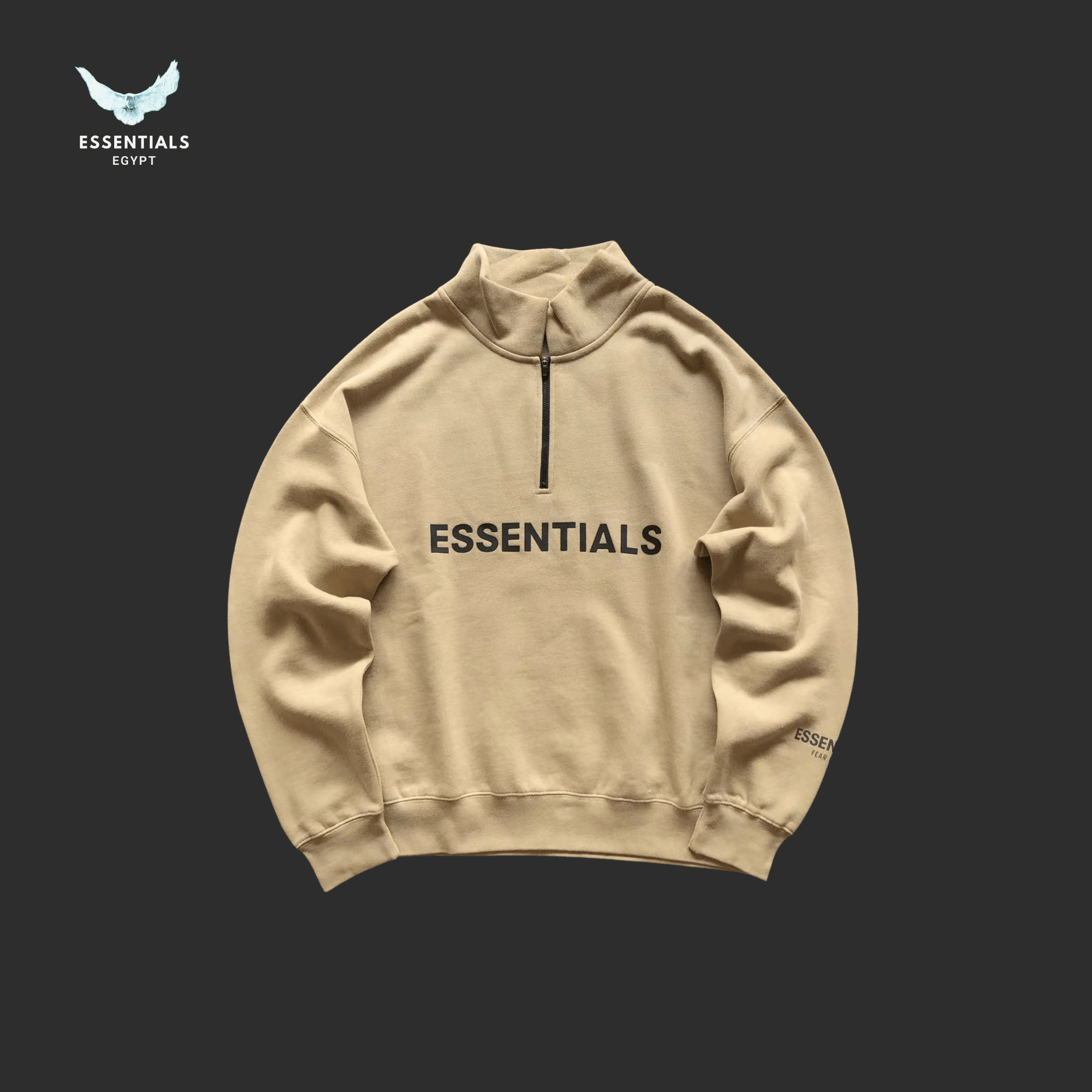 Essentials Hoodie – Stacked Logo Edition - ESSENTIALS EGYPT