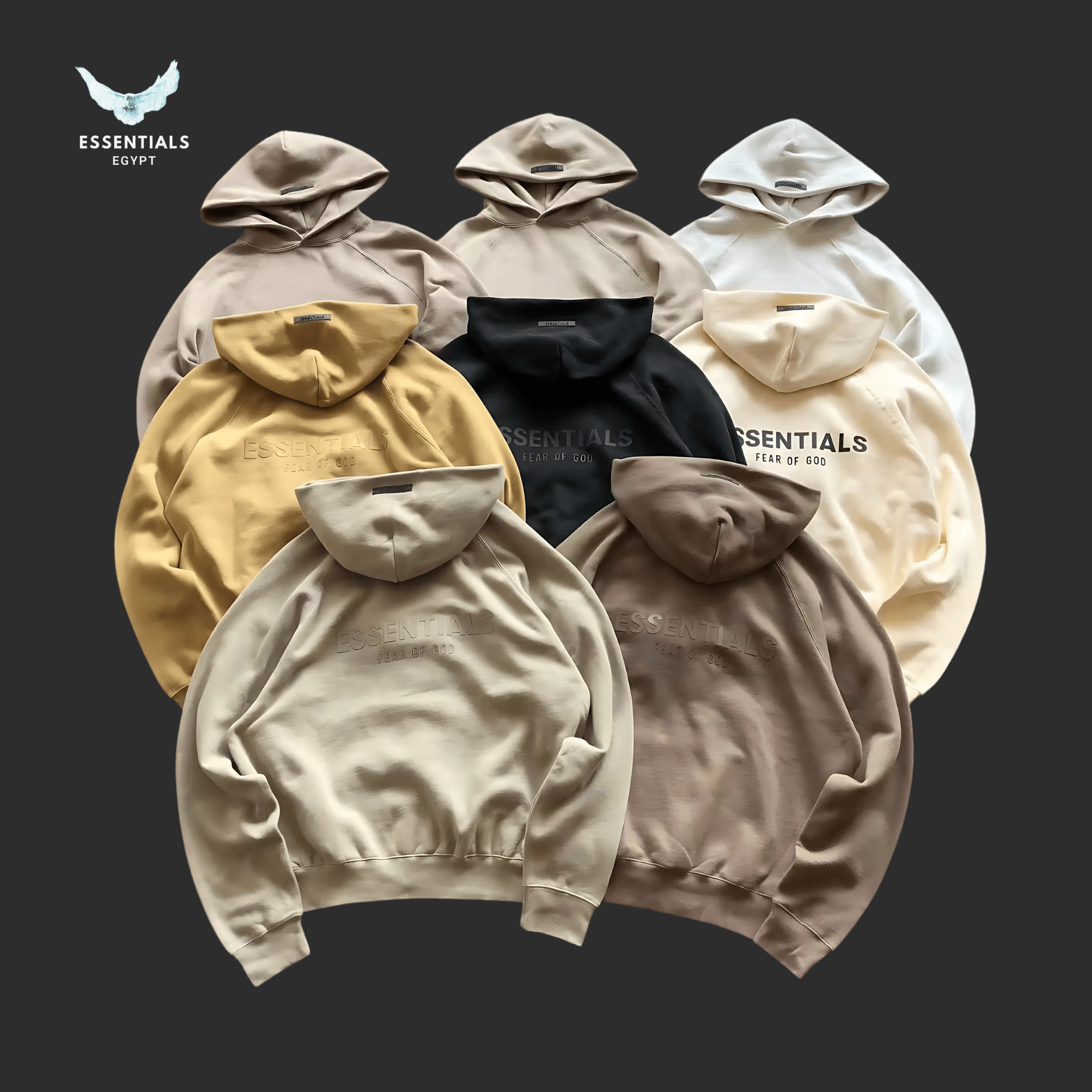 Essentials Hoodie – Neutral Street Fit - ESSENTIALS EGYPT