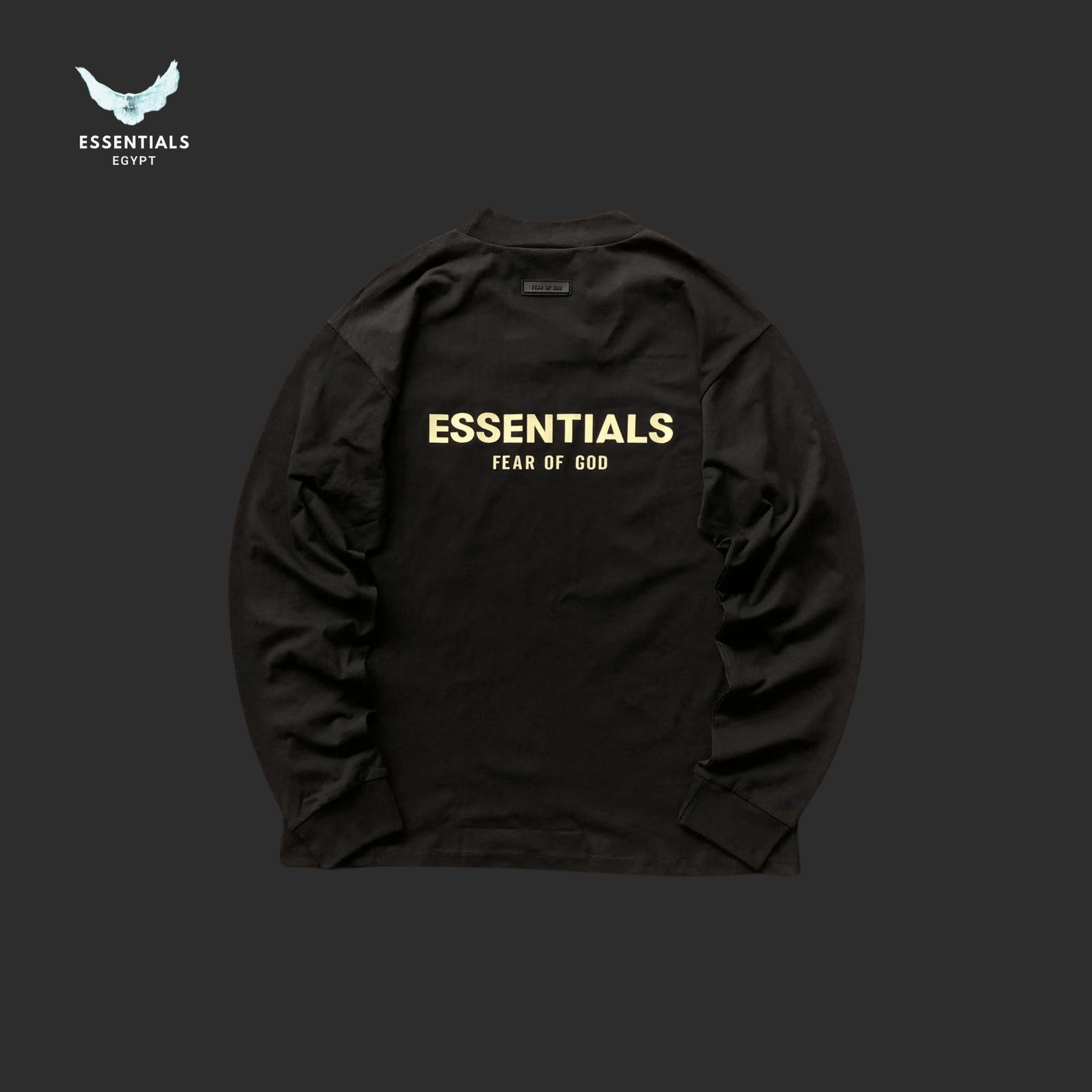Essentials Long - Sleeve – Triple Bar Logo - ESSENTIALS EGYPT