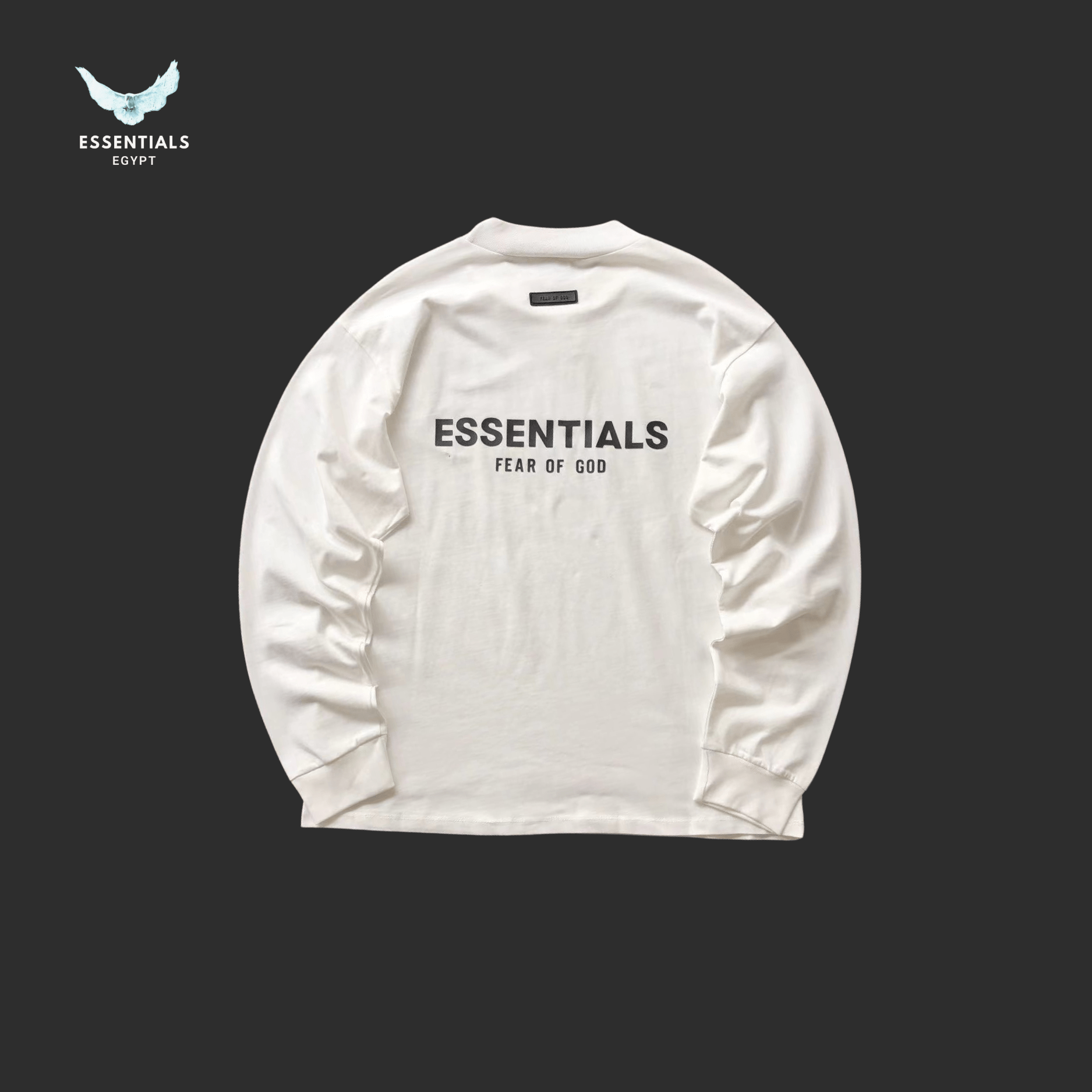 Essentials Long - Sleeve – Triple Bar Logo - ESSENTIALS EGYPT
