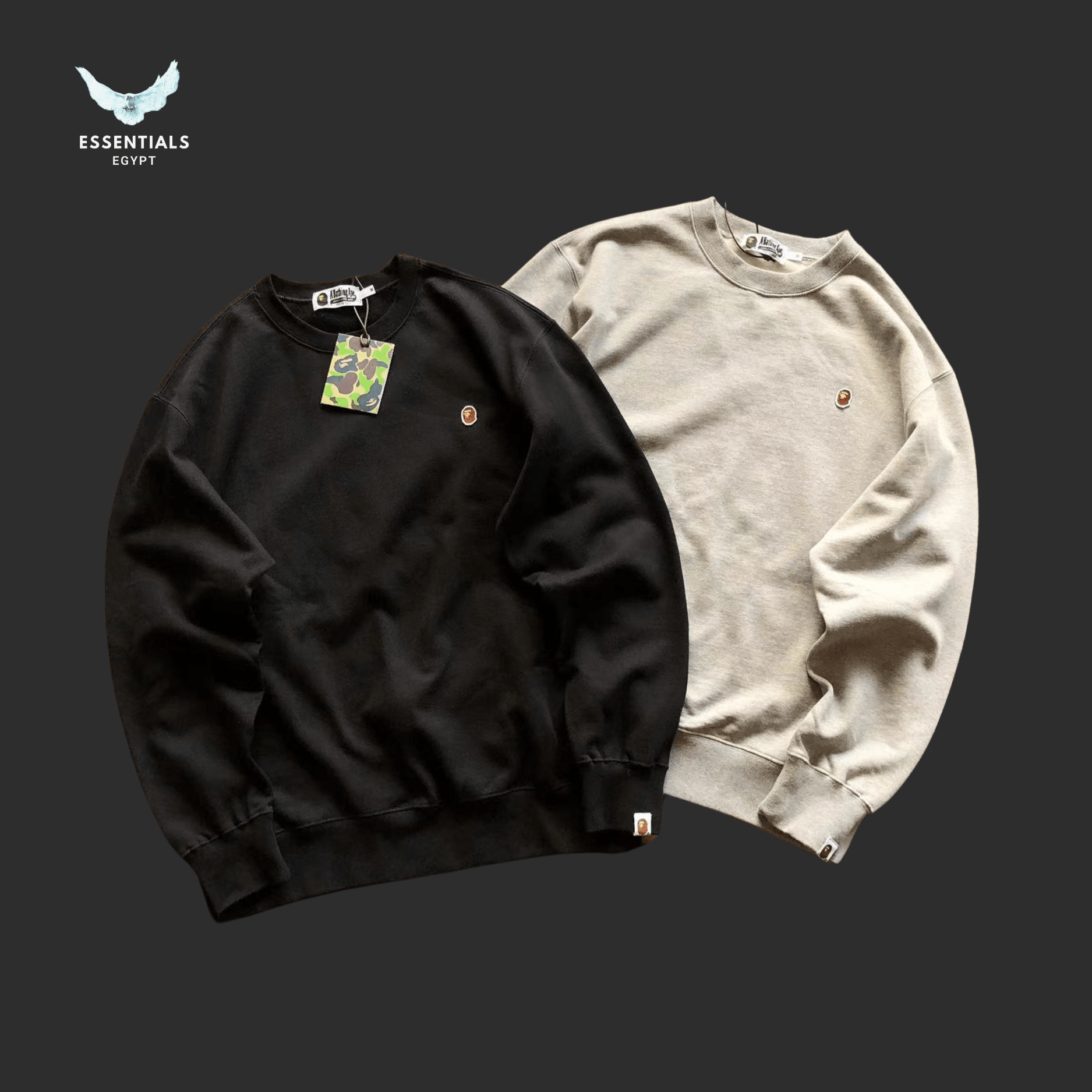 BAPE Sweater – Mini Logo Patch - ESSENTIALS EGYPT