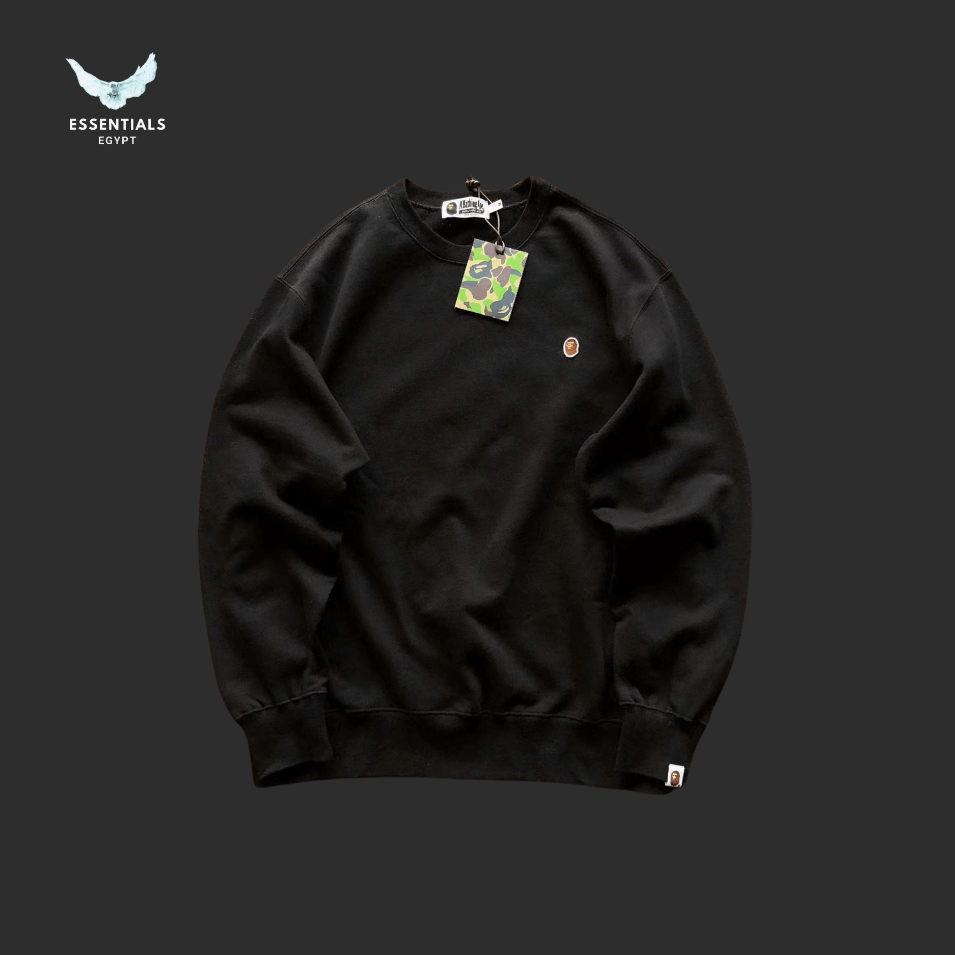 BAPE Sweater – Mini Logo Patch - ESSENTIALS EGYPT